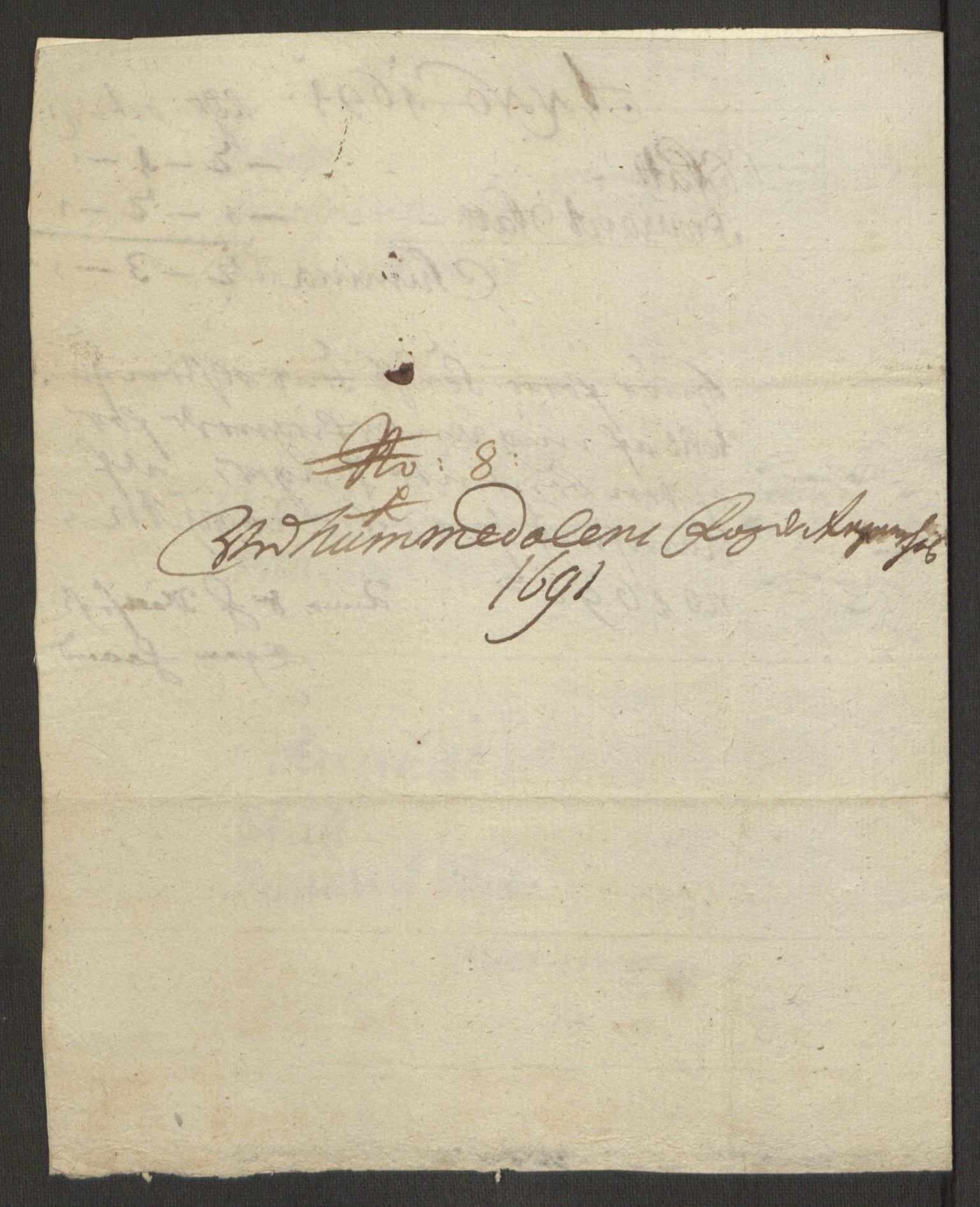 Rentekammeret inntil 1814, Reviderte regnskaper, Fogderegnskap, RA/EA-4092/R64/L4423: Fogderegnskap Namdal, 1690-1691, s. 346