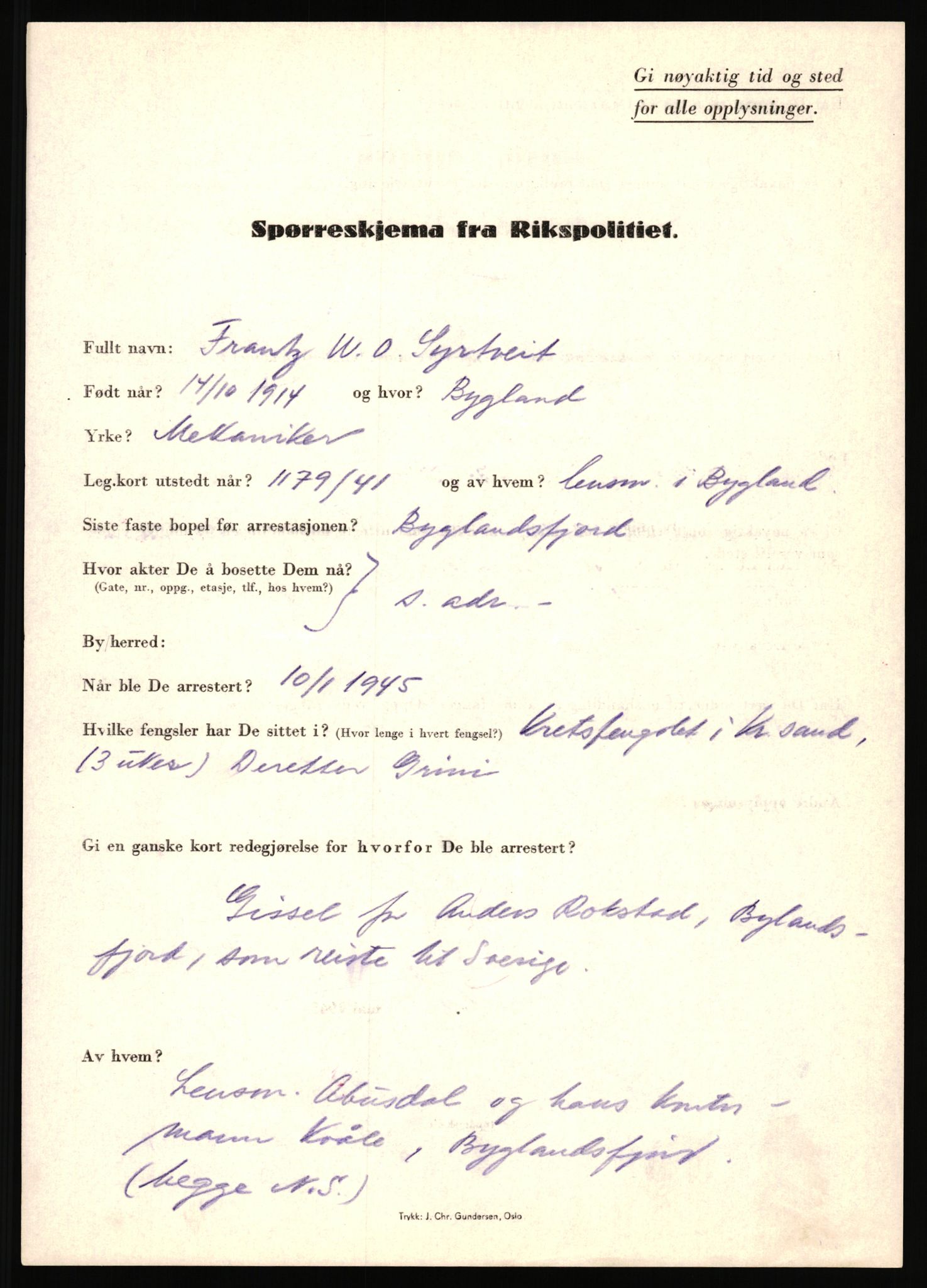 Rikspolitisjefen, AV/RA-S-1560/L/L0016: Sti, Lauritz - Tettum, Karl August, 1940-1945, s. 591