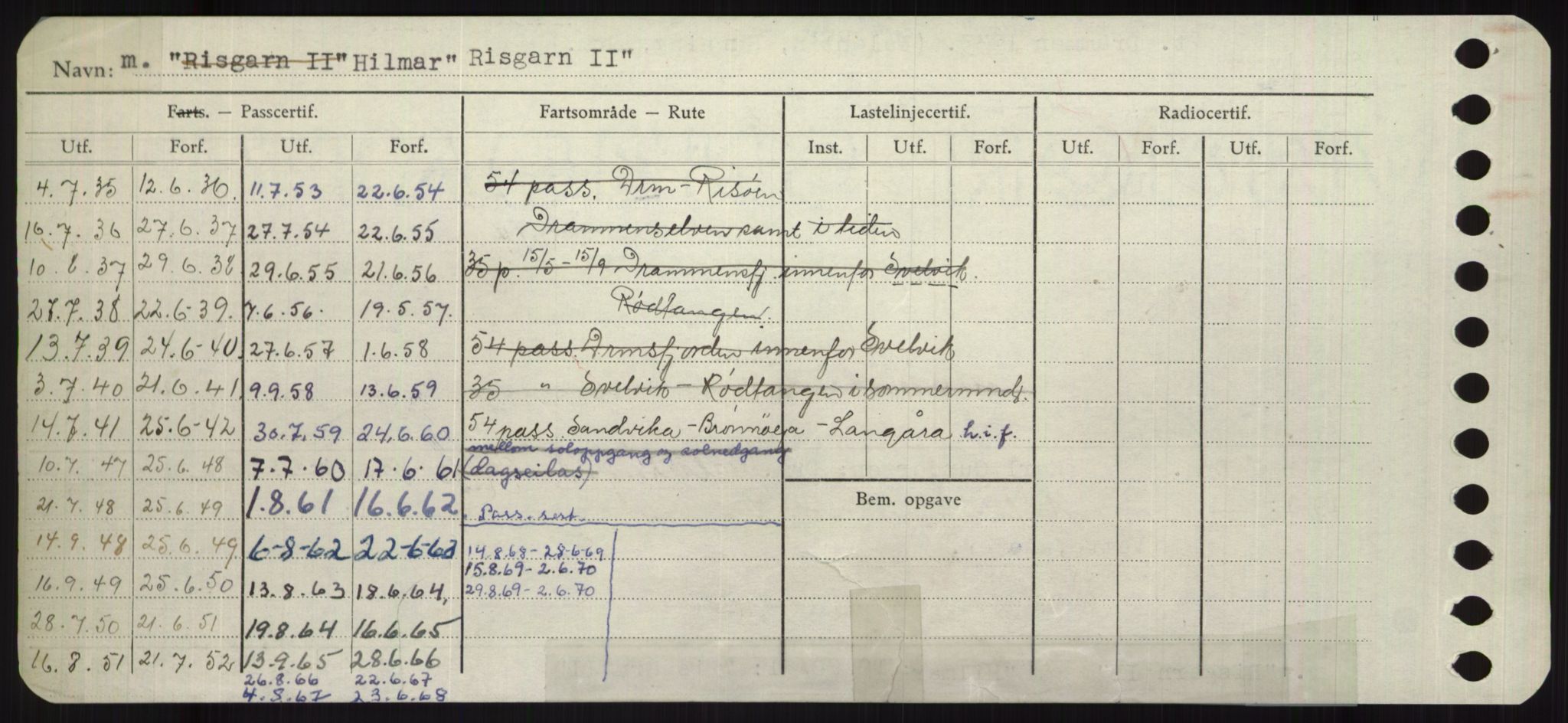 Sjøfartsdirektoratet med forløpere, Skipsmålingen, RA/S-1627/H/Ha/L0004/0002: Fartøy, Mas-R / Fartøy, Odin-R, s. 726