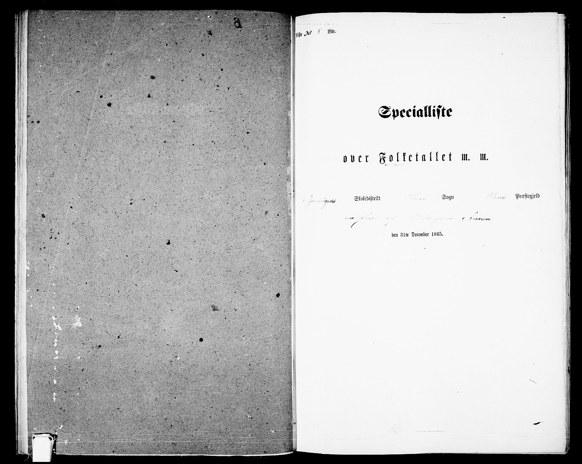 RA, Folketelling 1865 for 0721P Sem prestegjeld, 1865, s. 84