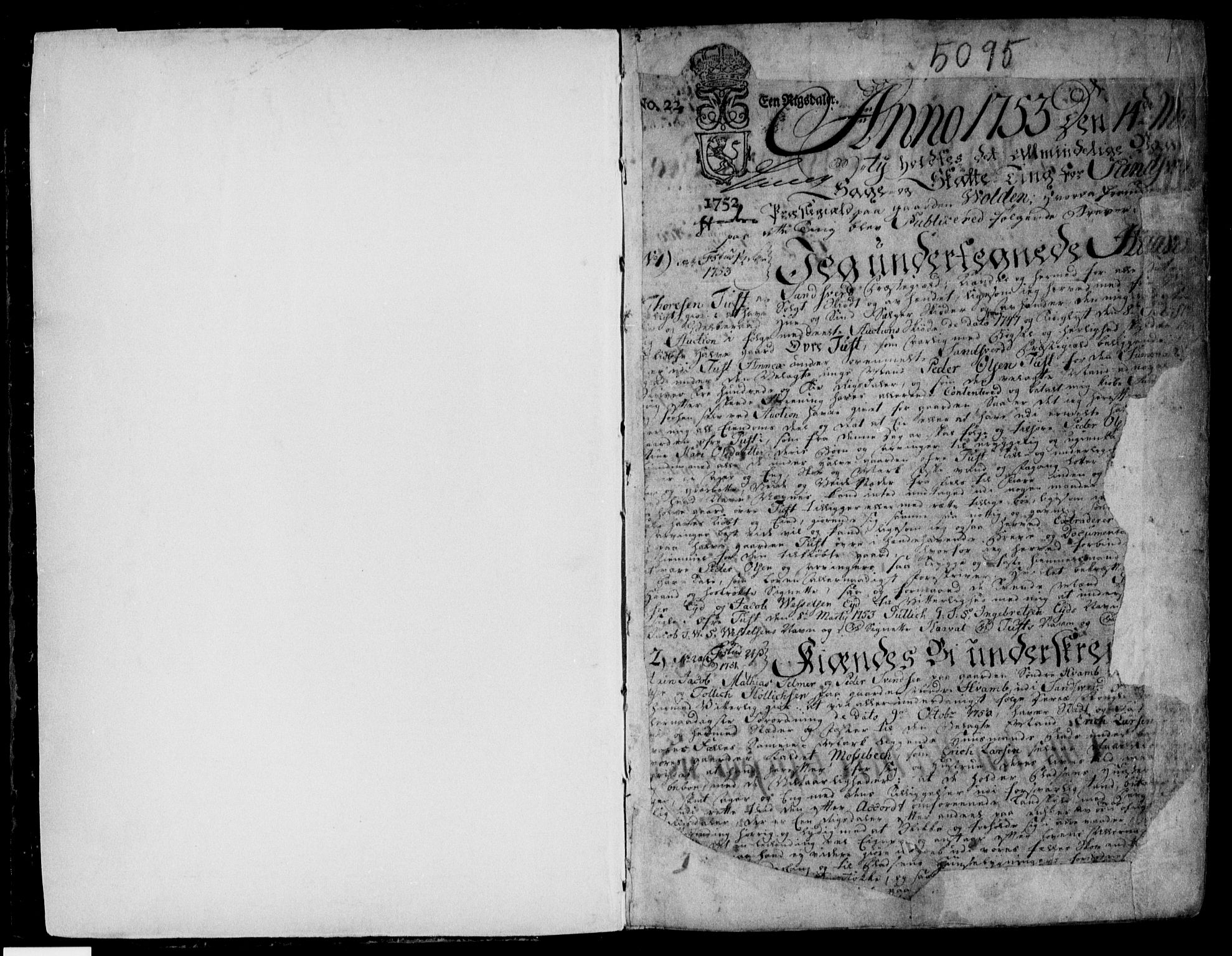 Numedal og Sandsvær sorenskriveri, SAKO/A-128/G/Ga/Gaa/L0004: Pantebok nr. I 4, 1753-1766, s. 1