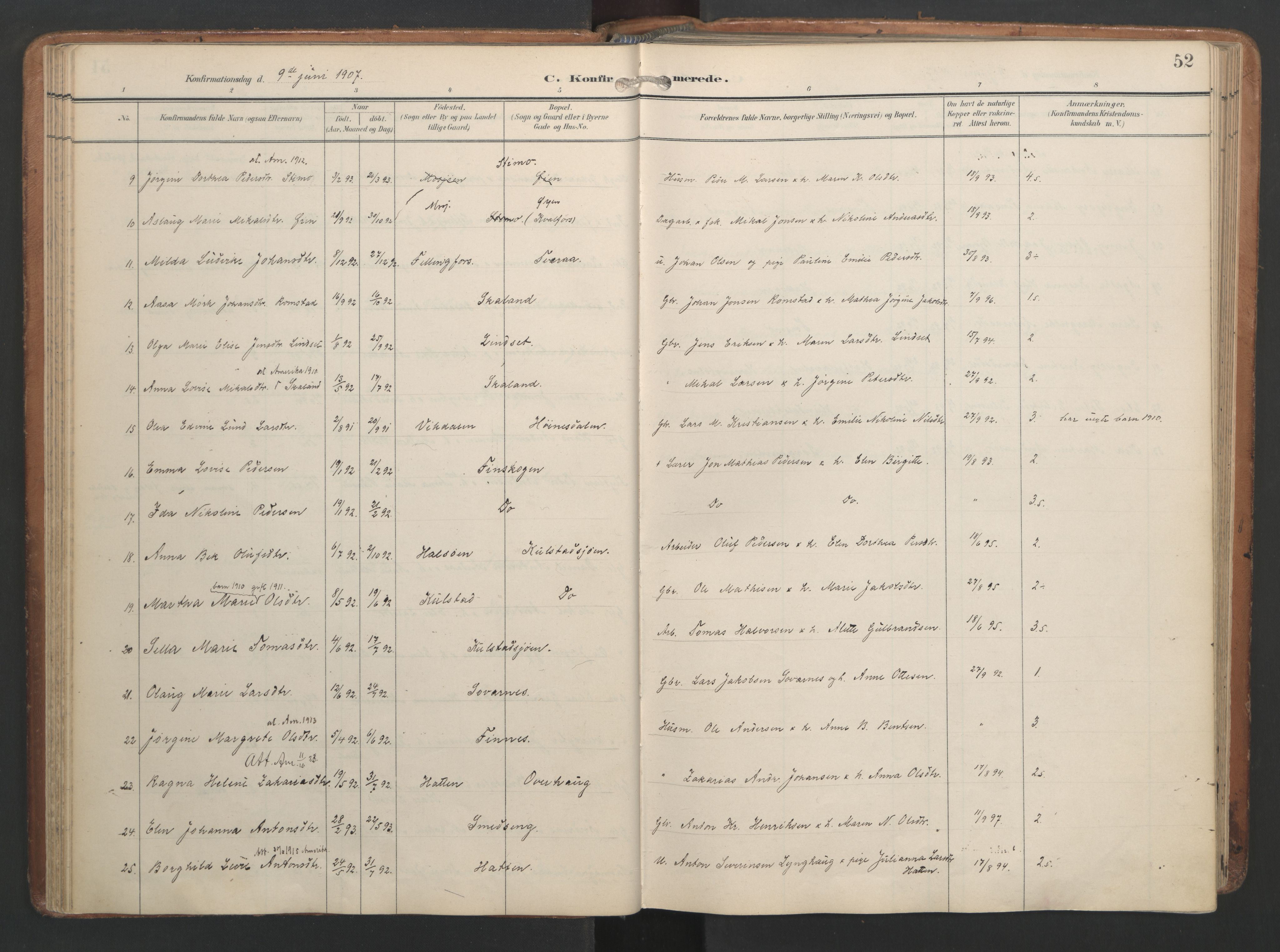 Ministerialprotokoller, klokkerbøker og fødselsregistre - Nordland, AV/SAT-A-1459/820/L0298: Ministerialbok nr. 820A19, 1897-1915, s. 52