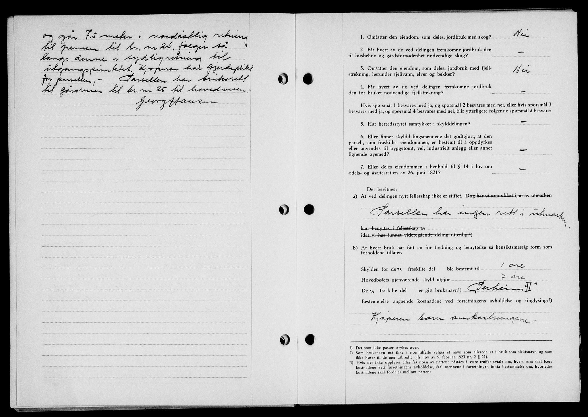 Lofoten sorenskriveri, SAT/A-0017/1/2/2C/L0013a: Pantebok nr. 13a, 1944-1946, Dagboknr: 839/1945