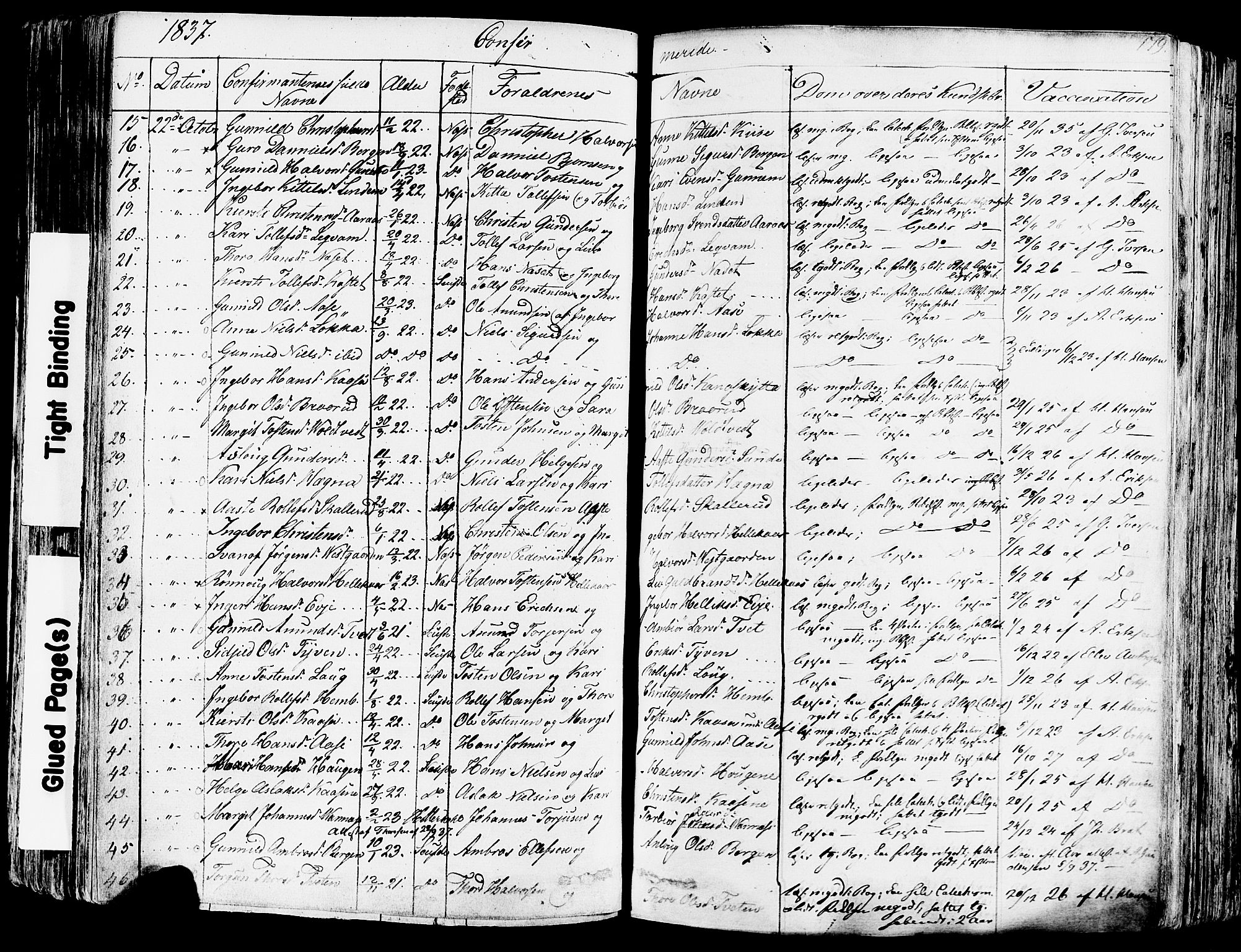 Sauherad kirkebøker, AV/SAKO-A-298/F/Fa/L0006: Ministerialbok nr. I 6, 1827-1850, s. 179