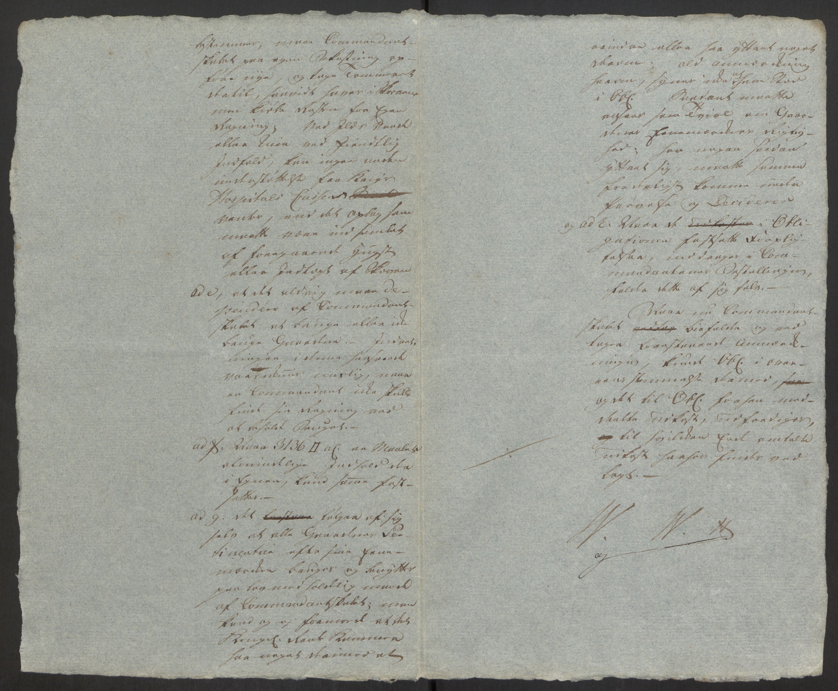 Forsvaret, Den norske kvesthuskasse/krigshospitalkasse, AV/RA-RAFA-1887/F/Fa/L0008: Konsepter, 1790-1793, s. 1074