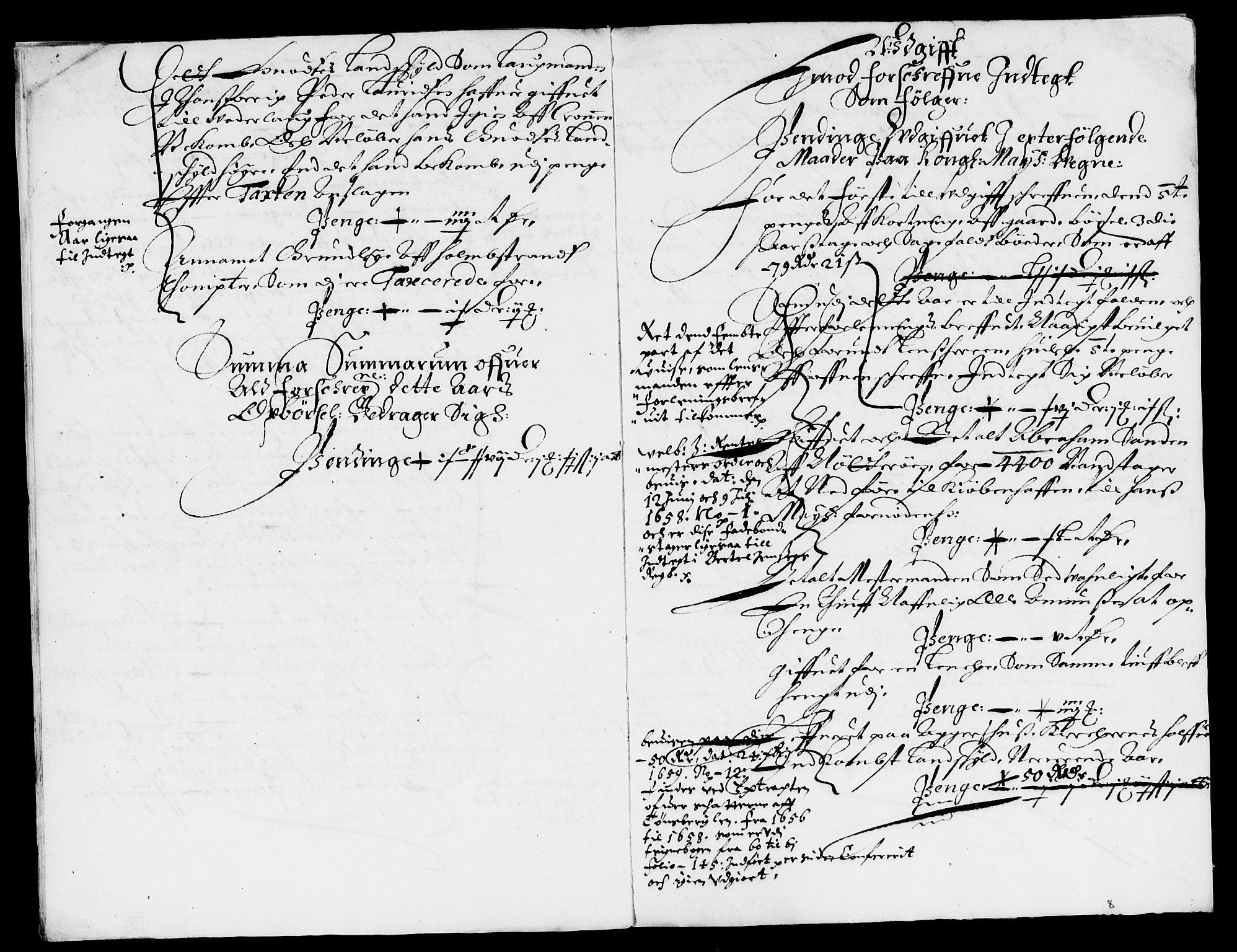 Rentekammeret inntil 1814, Reviderte regnskaper, Lensregnskaper, AV/RA-EA-5023/R/Rb/Rbo/L0034: Tønsberg len, 1657-1659