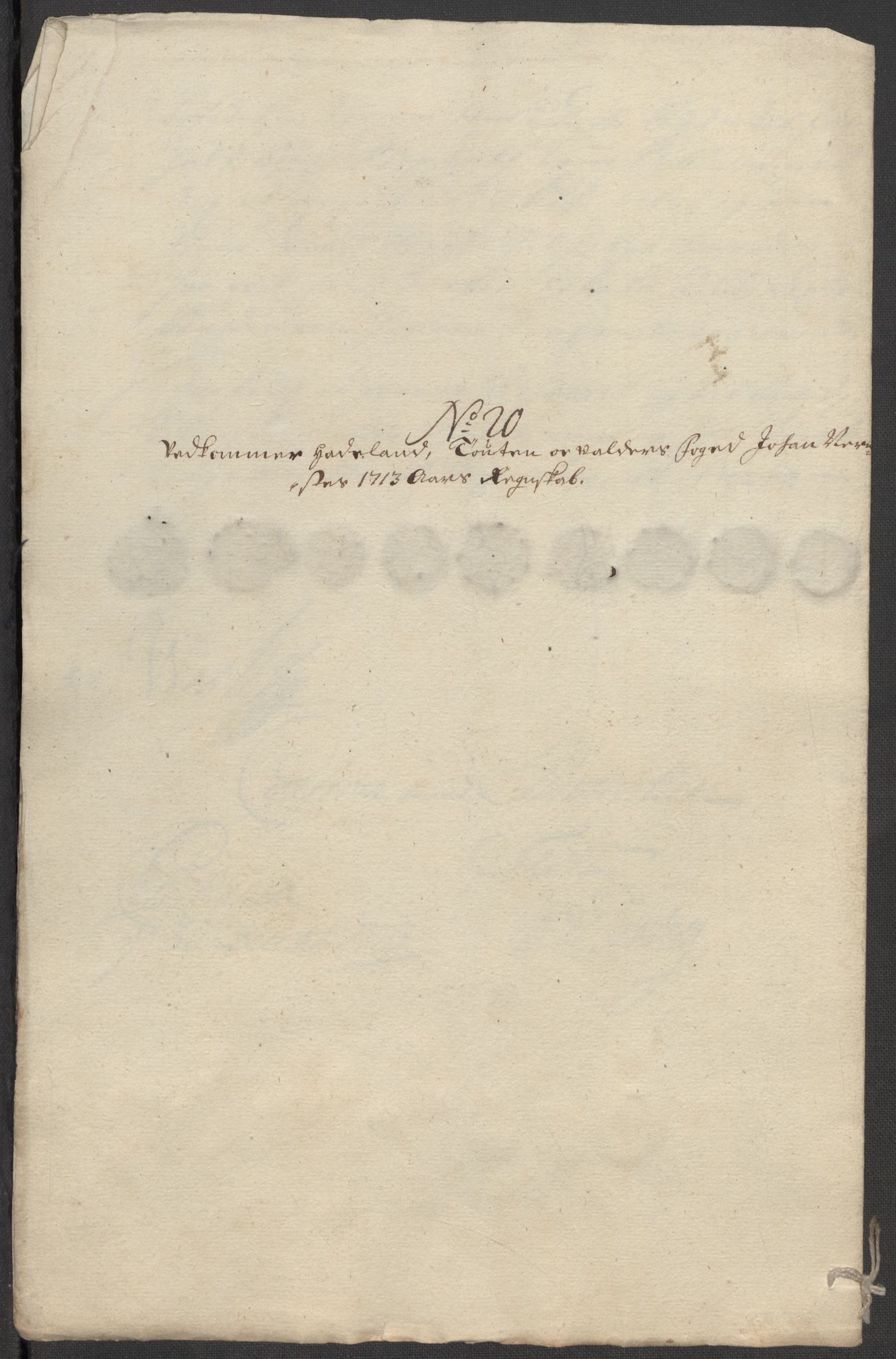 Rentekammeret inntil 1814, Reviderte regnskaper, Fogderegnskap, RA/EA-4092/R18/L1311: Fogderegnskap Hadeland, Toten og Valdres, 1713, s. 259