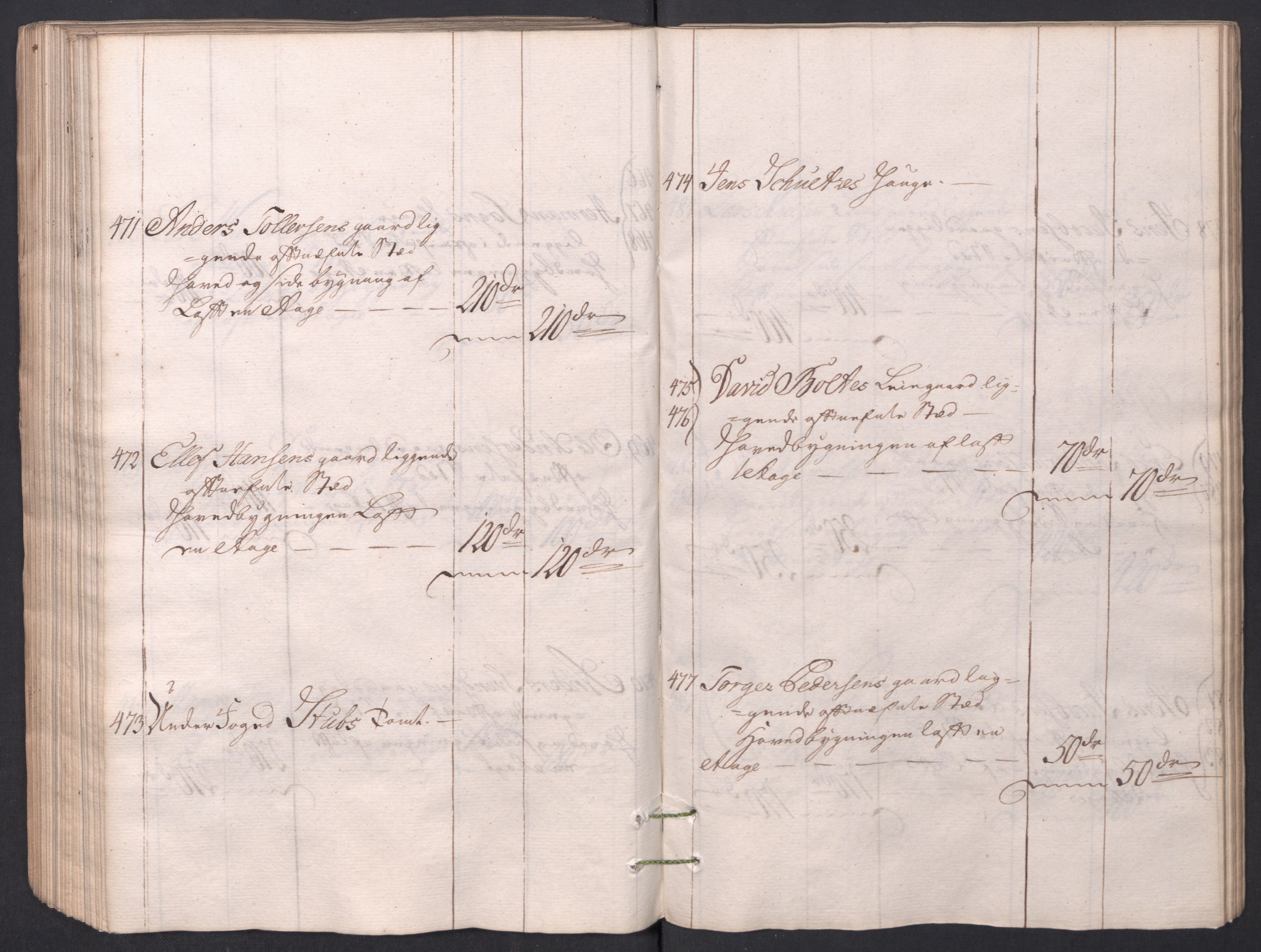 Kristiania stiftamt, AV/SAO-A-10386/I/Ia/L0001/0002: Branntakster / Christiania, 1766-1767