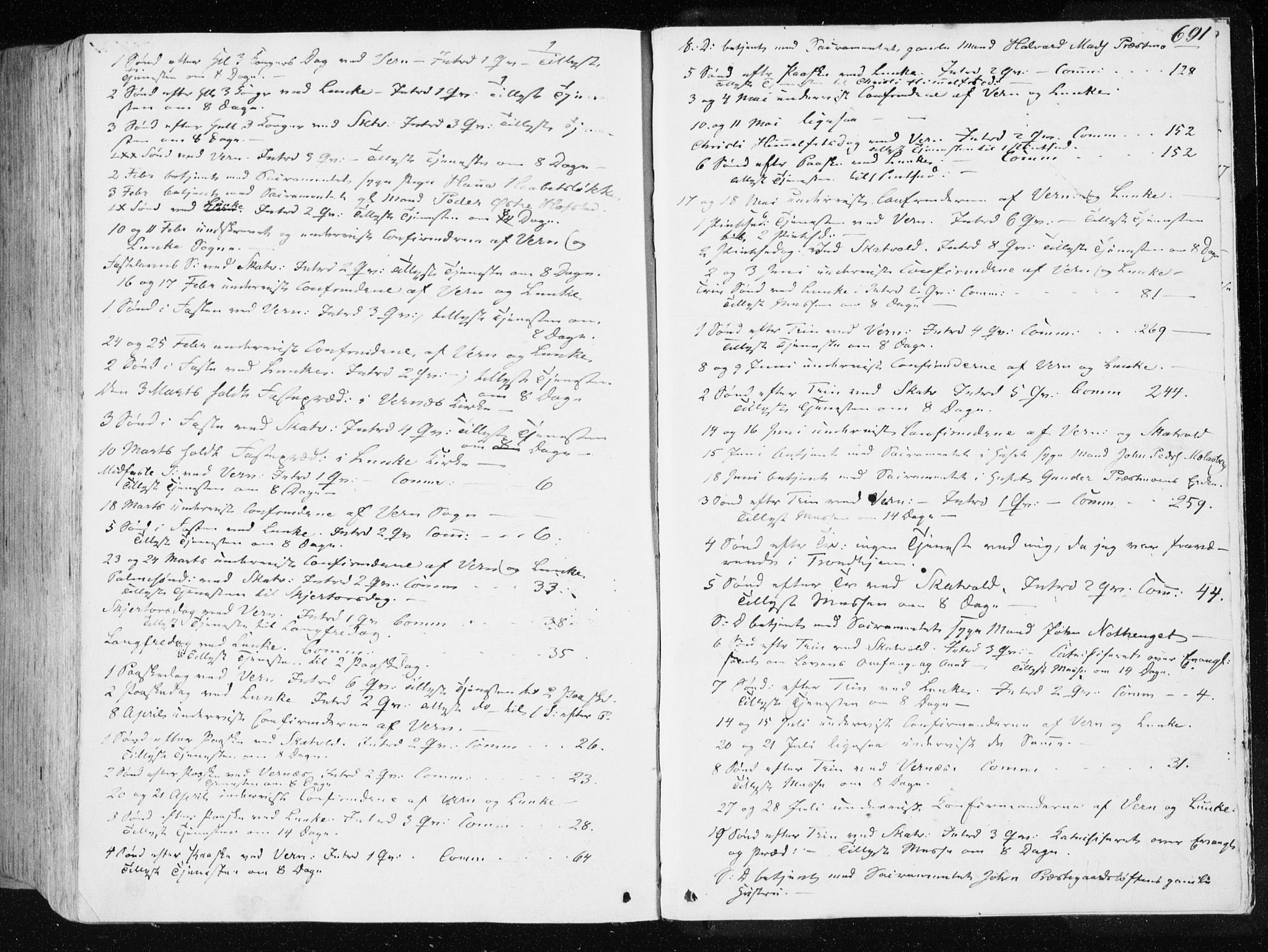 Ministerialprotokoller, klokkerbøker og fødselsregistre - Nord-Trøndelag, AV/SAT-A-1458/709/L0074: Ministerialbok nr. 709A14, 1845-1858, s. 691