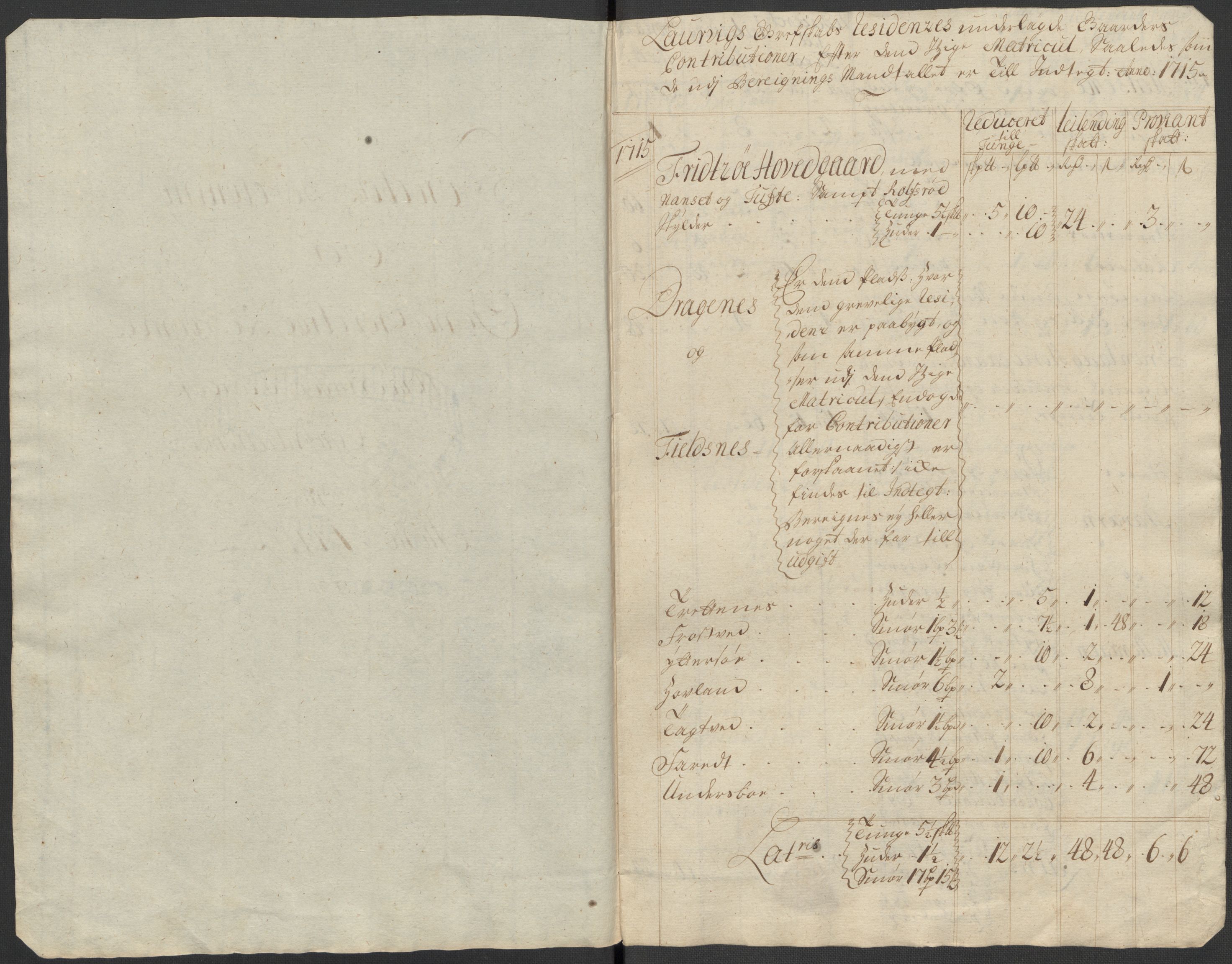 Rentekammeret inntil 1814, Reviderte regnskaper, Fogderegnskap, RA/EA-4092/R33/L1986: Fogderegnskap Larvik grevskap, 1714-1715, s. 532