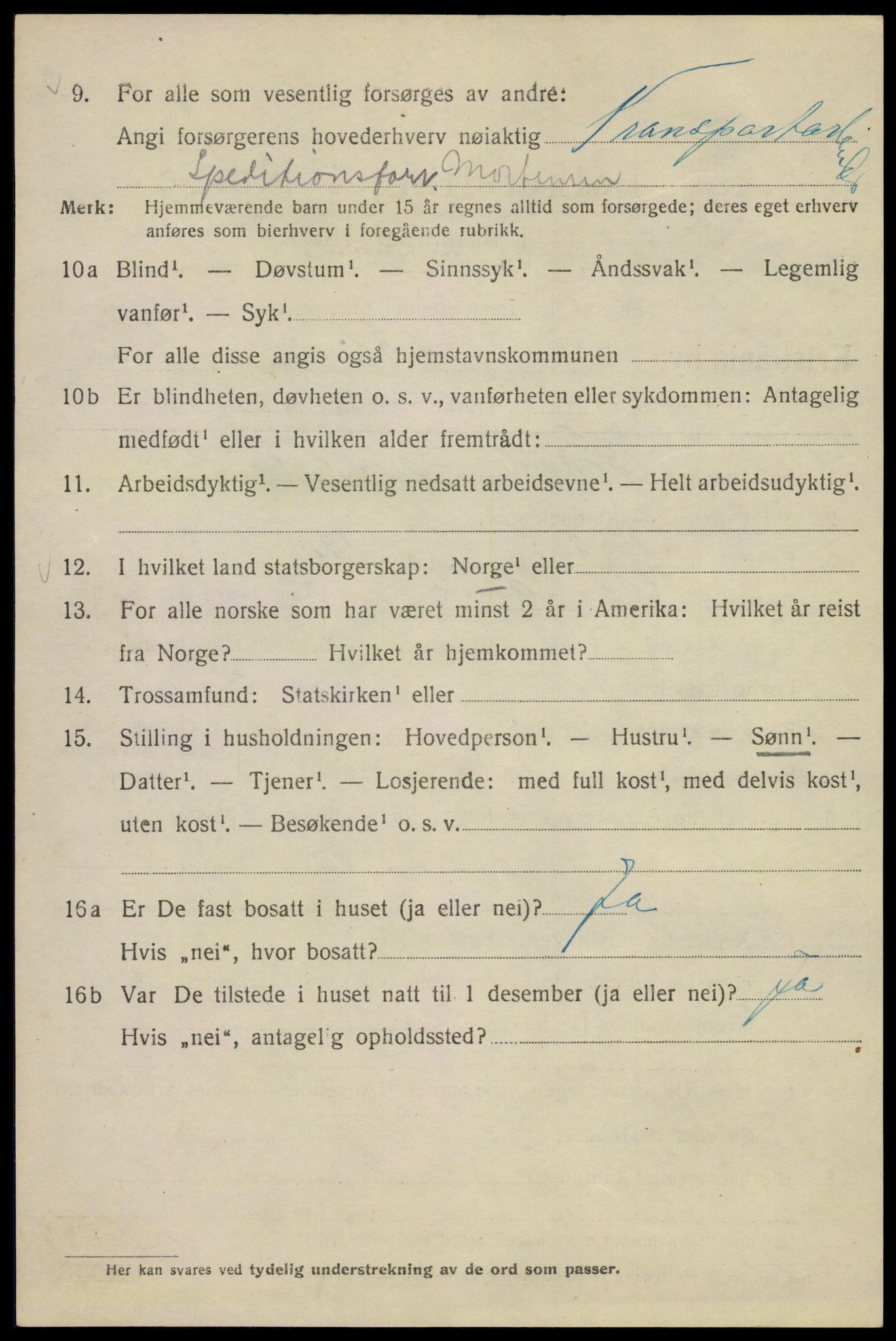 SAO, Folketelling 1920 for 0301 Kristiania kjøpstad, 1920, s. 527992