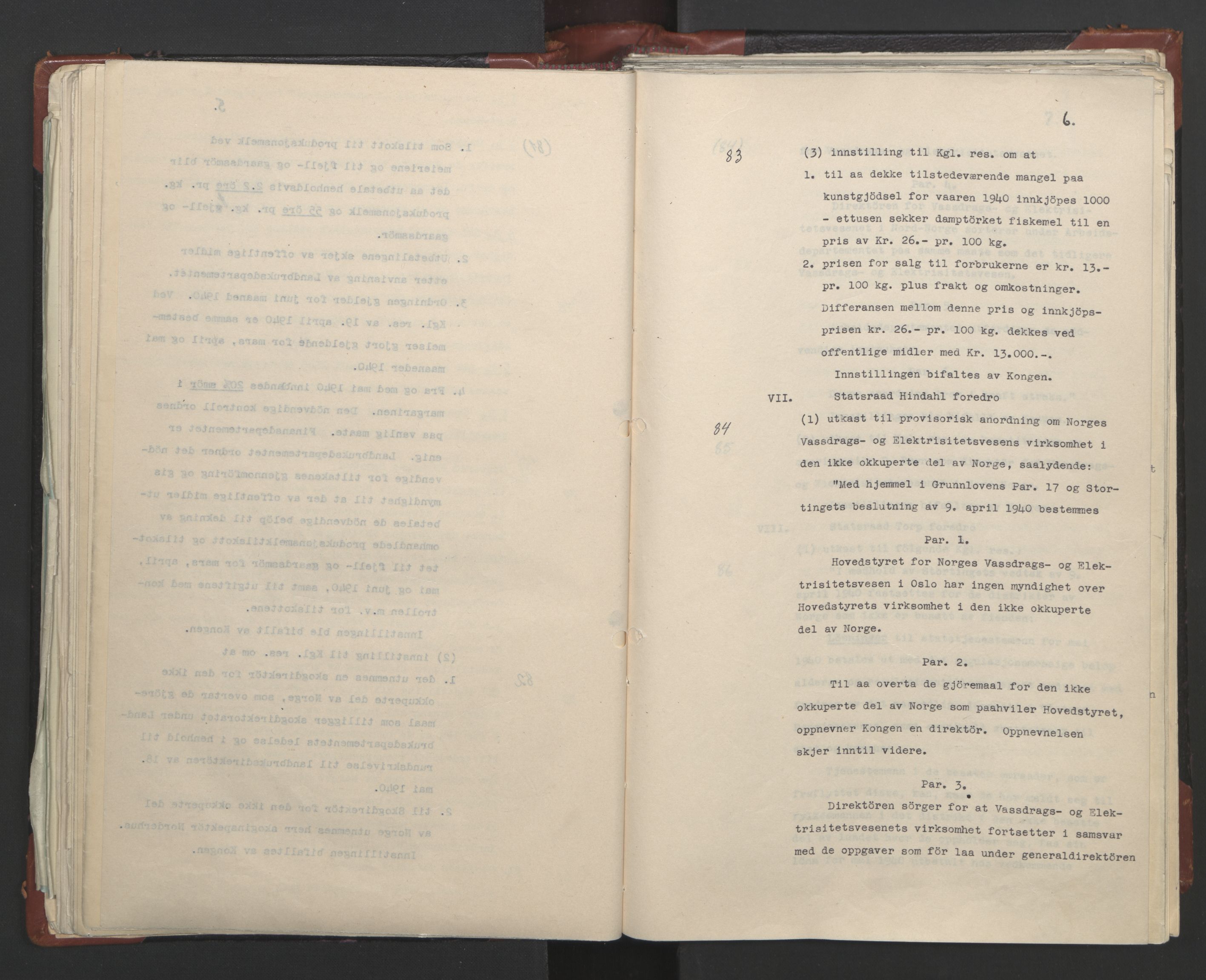 Statsrådssekretariatet, AV/RA-S-1001/A/Ac/L0122: Kgl. res. (9/4) 17/4 1940 -18/12 1942, 1940-1942, s. 81