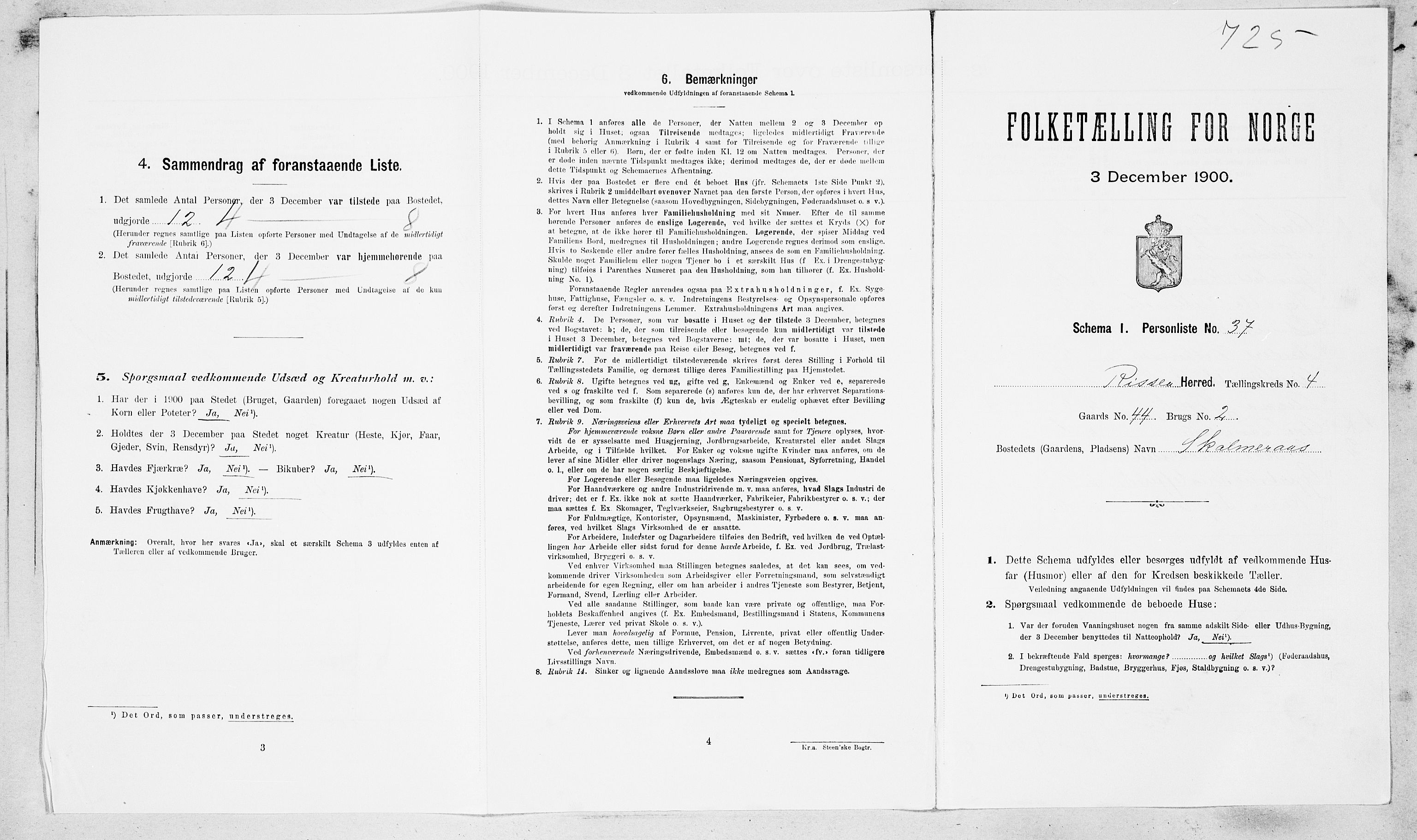 SAT, Folketelling 1900 for 1624 Rissa herred, 1900, s. 528