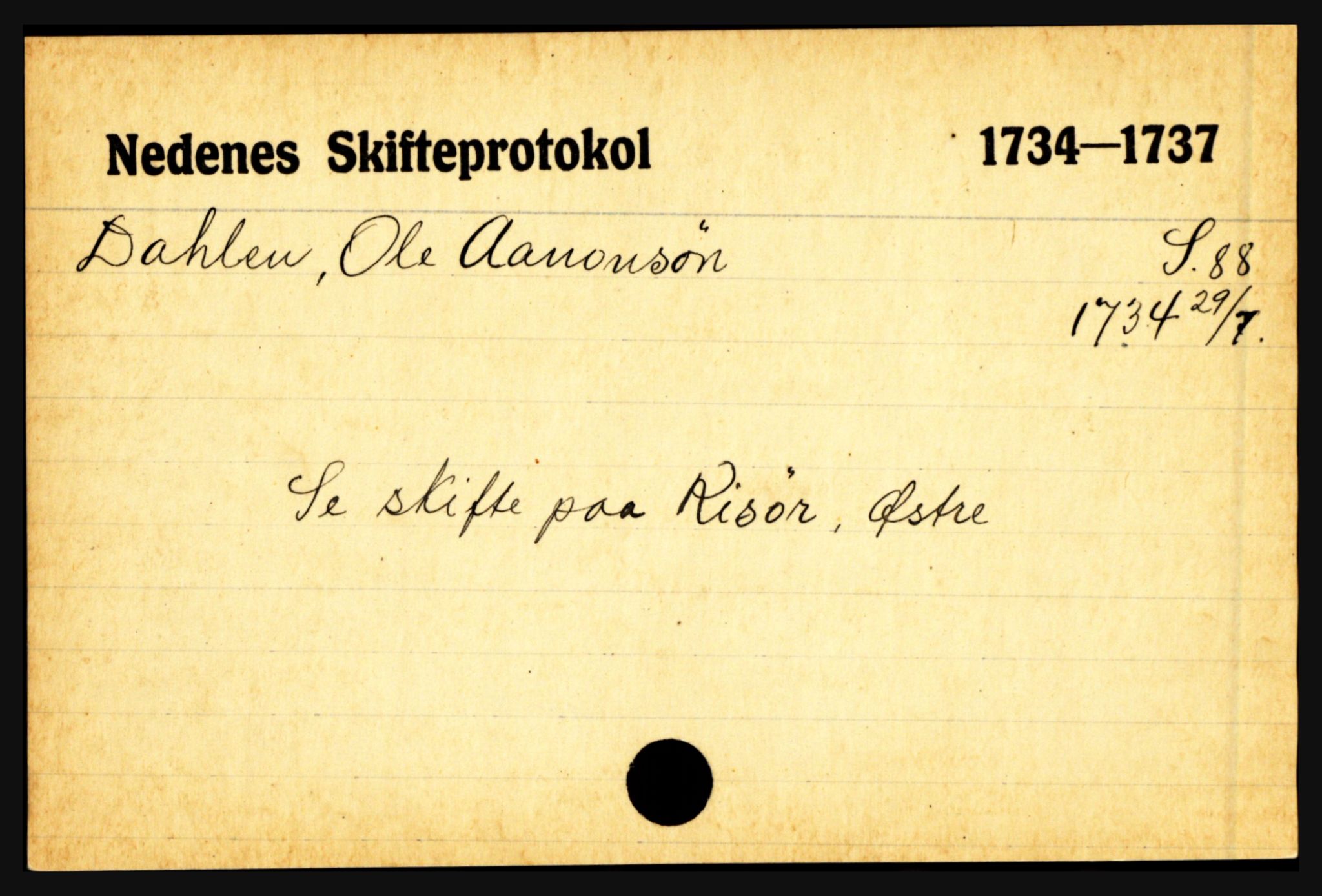 Nedenes sorenskriveri før 1824, AV/SAK-1221-0007/H, s. 4953