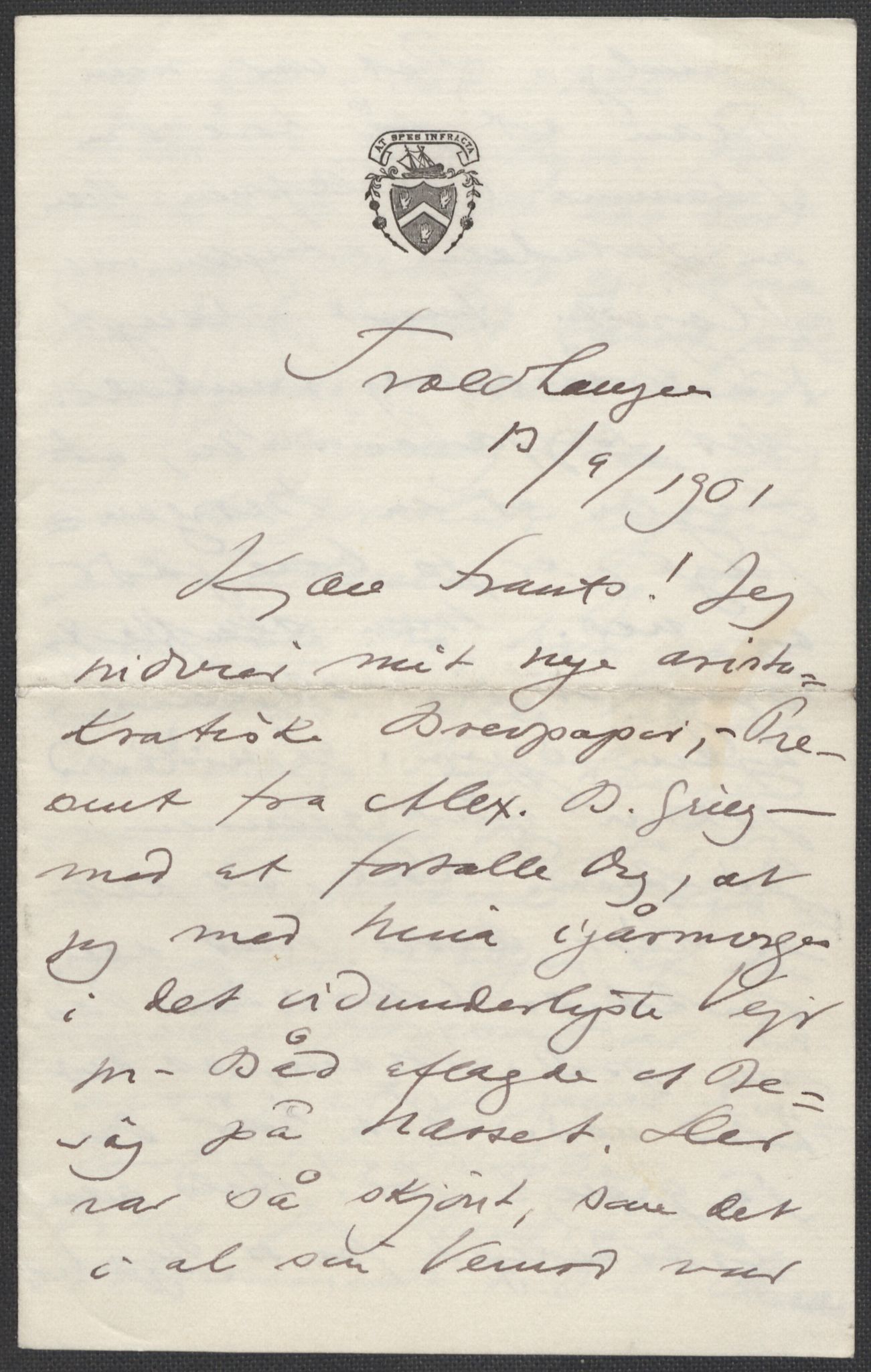 Beyer, Frants, RA/PA-0132/F/L0001: Brev fra Edvard Grieg til Frantz Beyer og "En del optegnelser som kan tjene til kommentar til brevene" av Marie Beyer, 1872-1907, s. 629