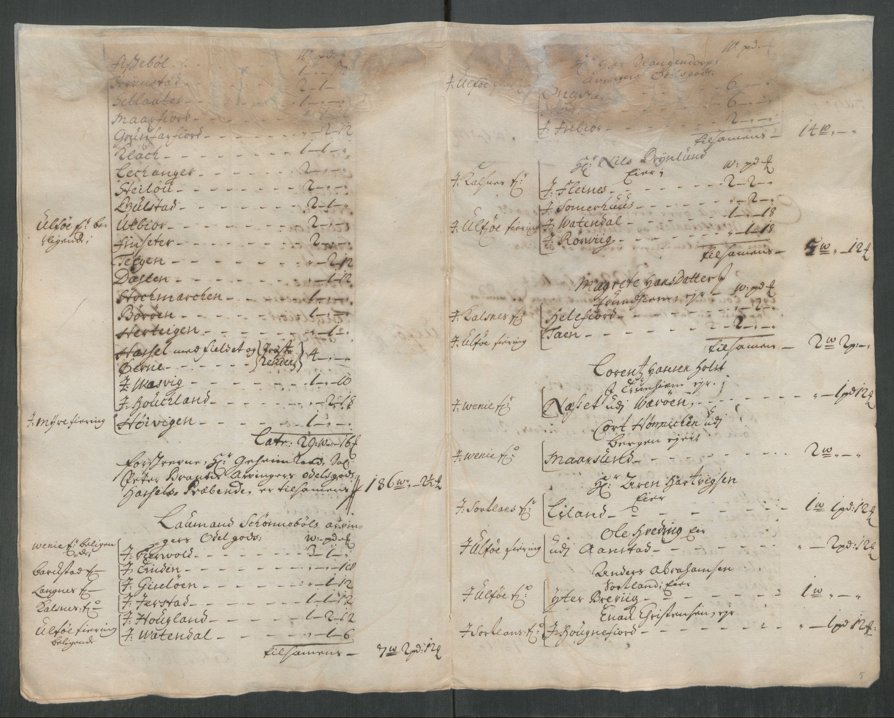 Rentekammeret inntil 1814, Reviderte regnskaper, Fogderegnskap, AV/RA-EA-4092/R67/L4680: Fogderegnskap Vesterålen, Andenes og Lofoten, 1714, s. 285