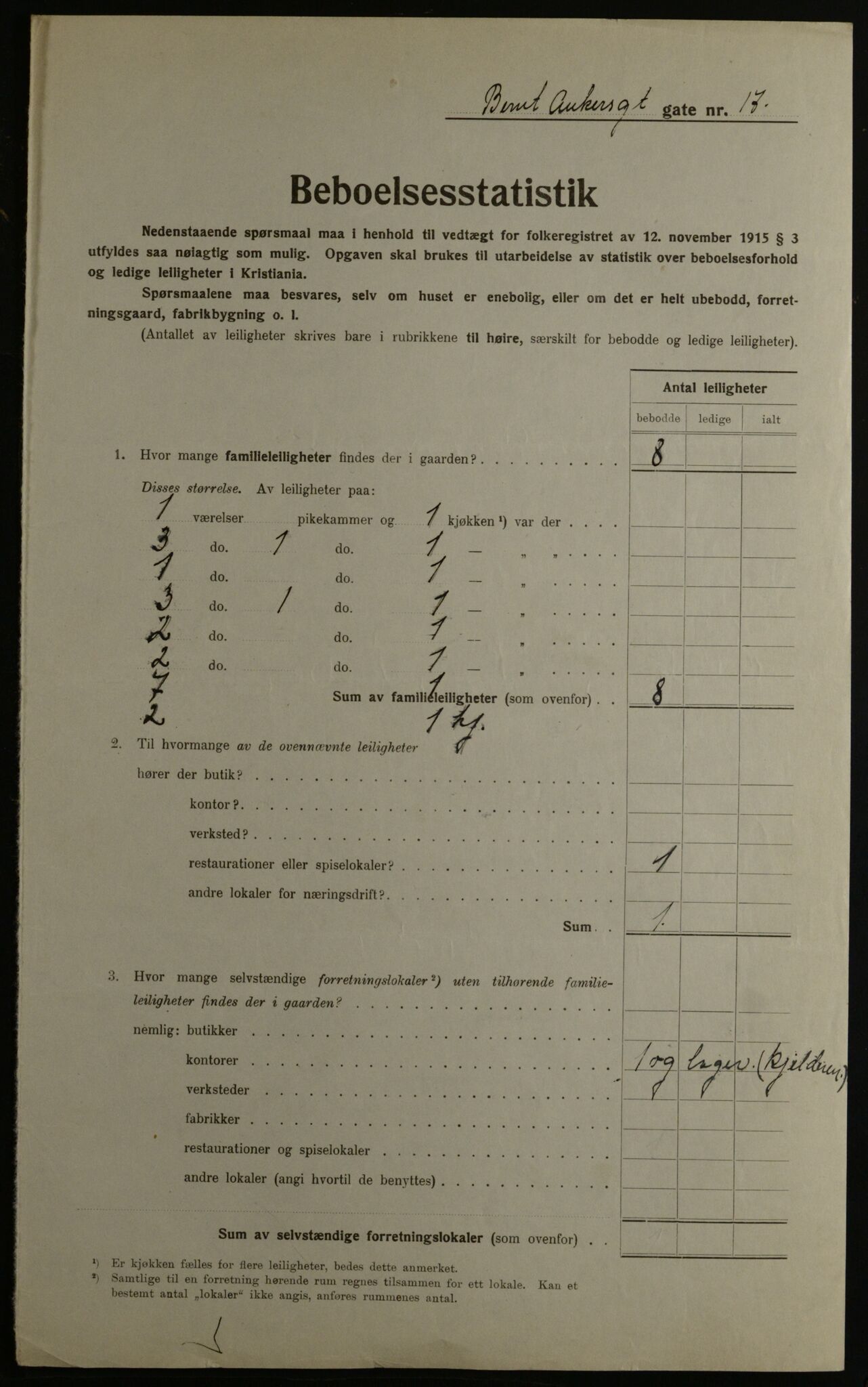 OBA, Kommunal folketelling 1.12.1923 for Kristiania, 1923, s. 5752