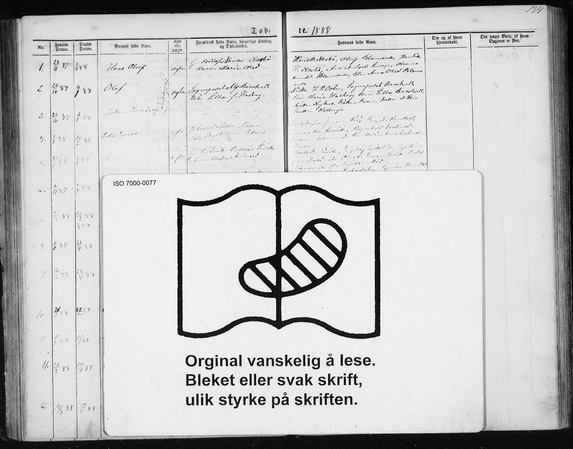 Ministerialprotokoller, klokkerbøker og fødselsregistre - Møre og Romsdal, SAT/A-1454/560/L0724: Klokkerbok nr. 560C01, 1867-1892, s. 134