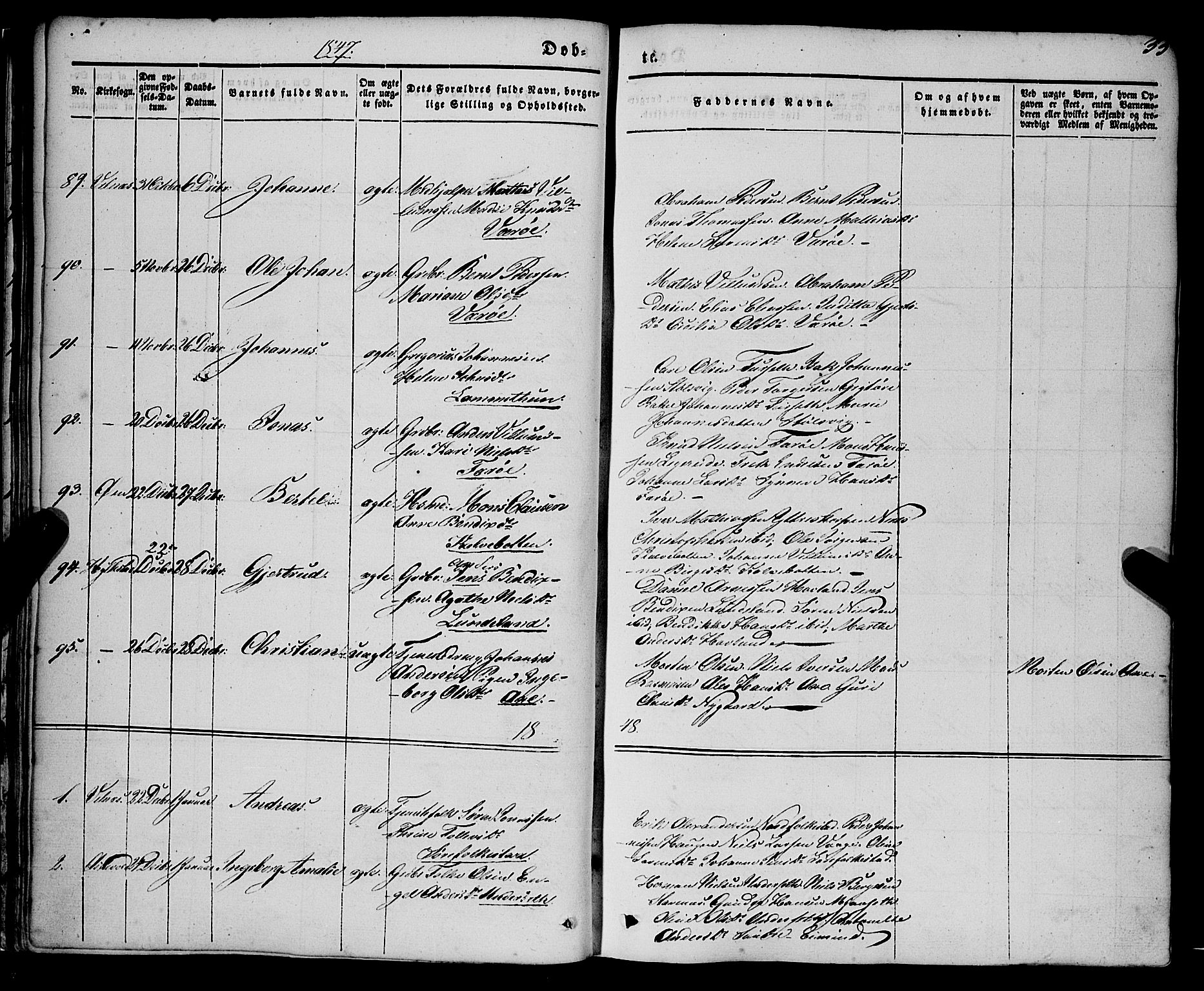 Askvoll sokneprestembete, AV/SAB-A-79501/H/Haa/Haaa/L0011/0001: Ministerialbok nr. A 11 I, 1845-1864, s. 33