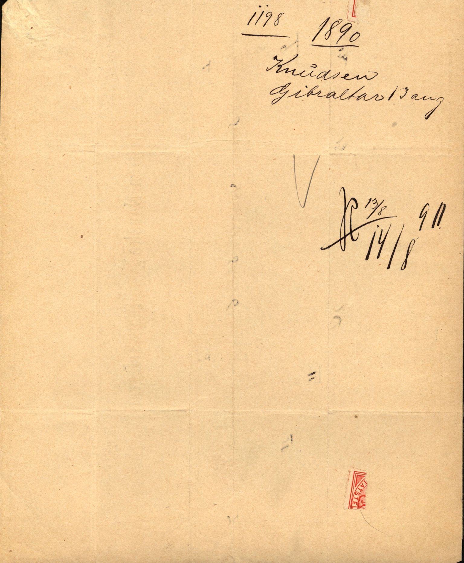 Pa 63 - Østlandske skibsassuranceforening, VEMU/A-1079/G/Ga/L0025/0008: Havaridokumenter / Talisman, Velax, 1890, s. 81