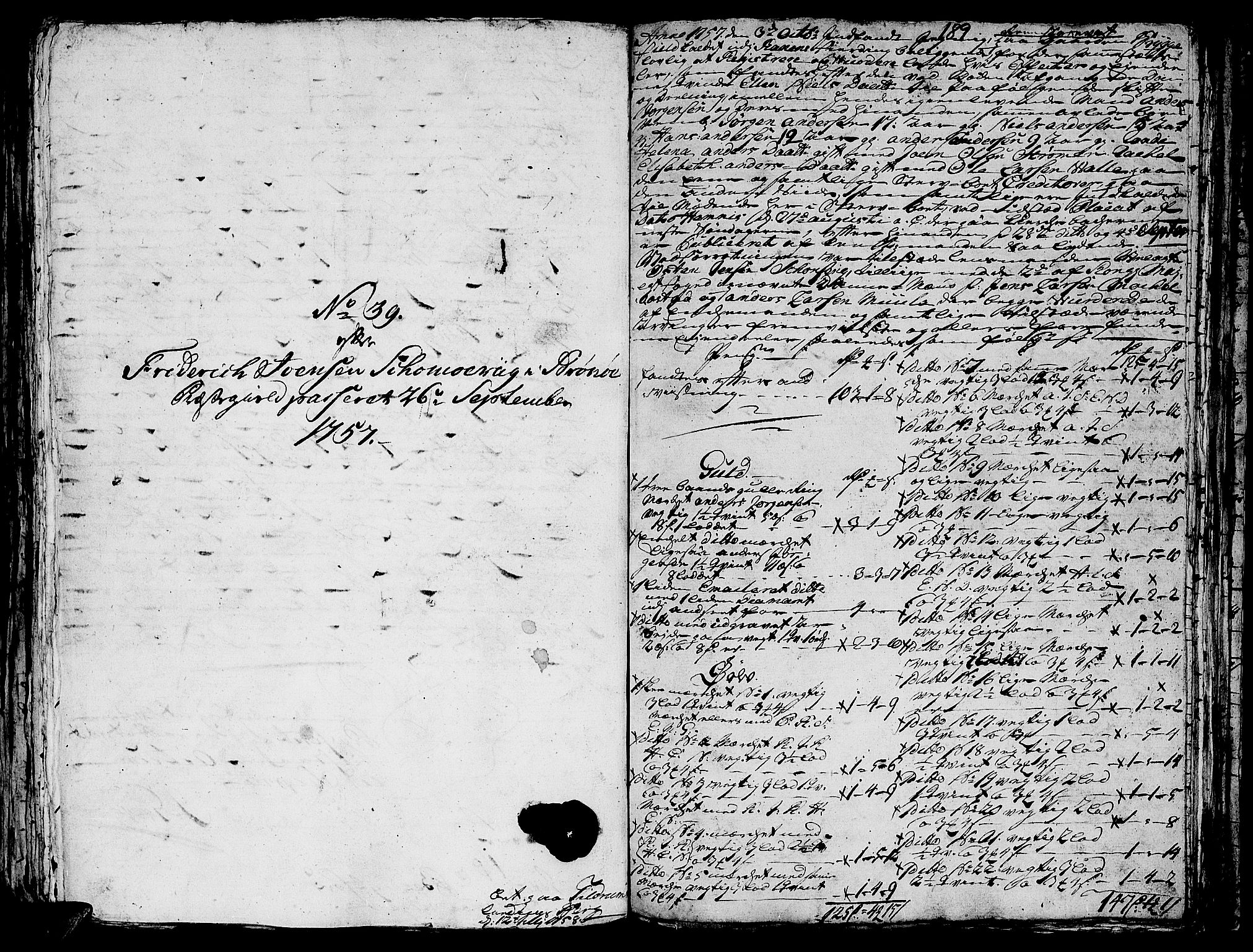 Helgeland sorenskriveri, AV/SAT-A-0004/3/3A/L0039: Konseptprotokoll 24, 1757, s. 188b-189a