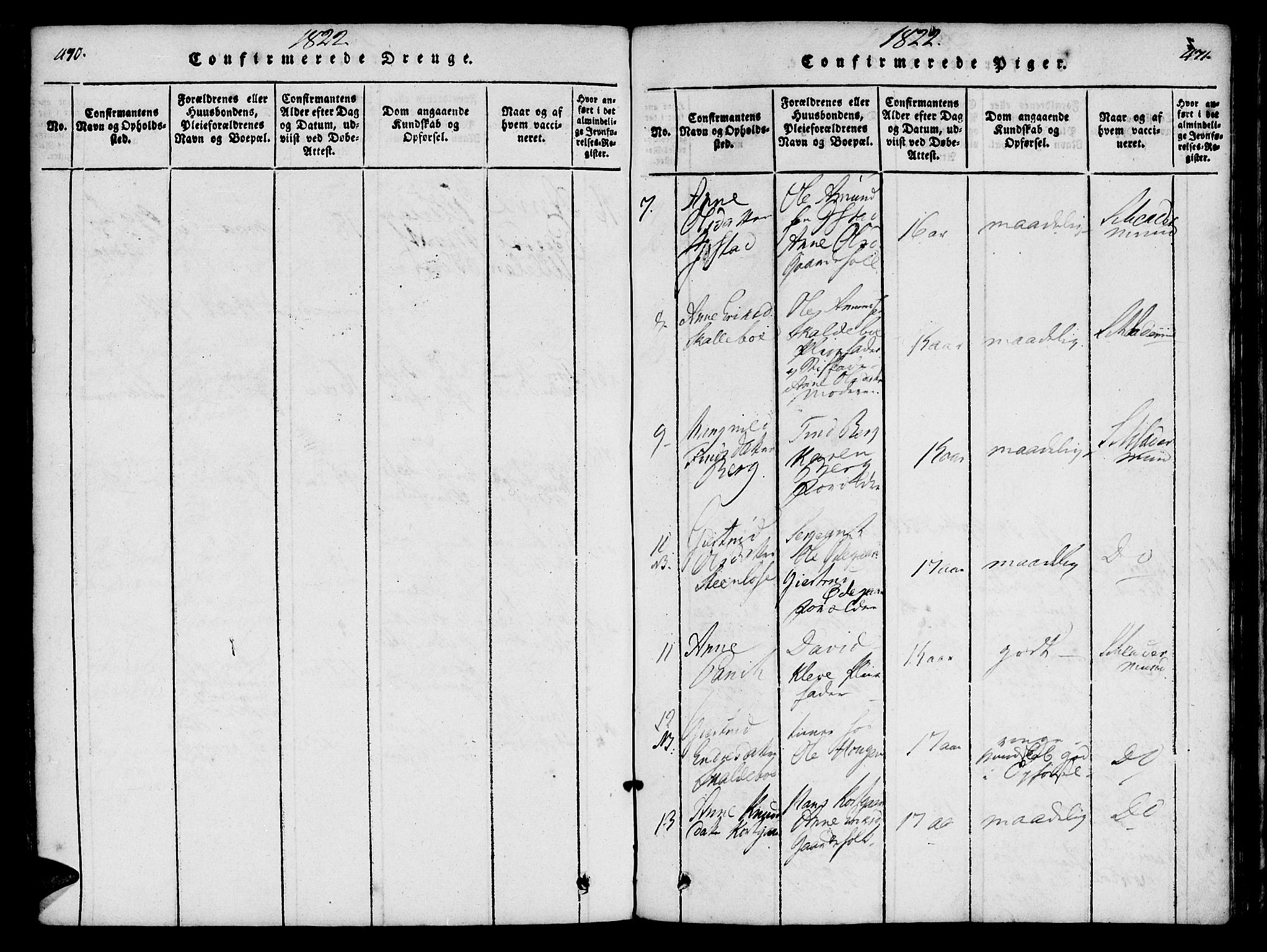 Ministerialprotokoller, klokkerbøker og fødselsregistre - Møre og Romsdal, AV/SAT-A-1454/557/L0679: Ministerialbok nr. 557A01, 1818-1843, s. 470-471