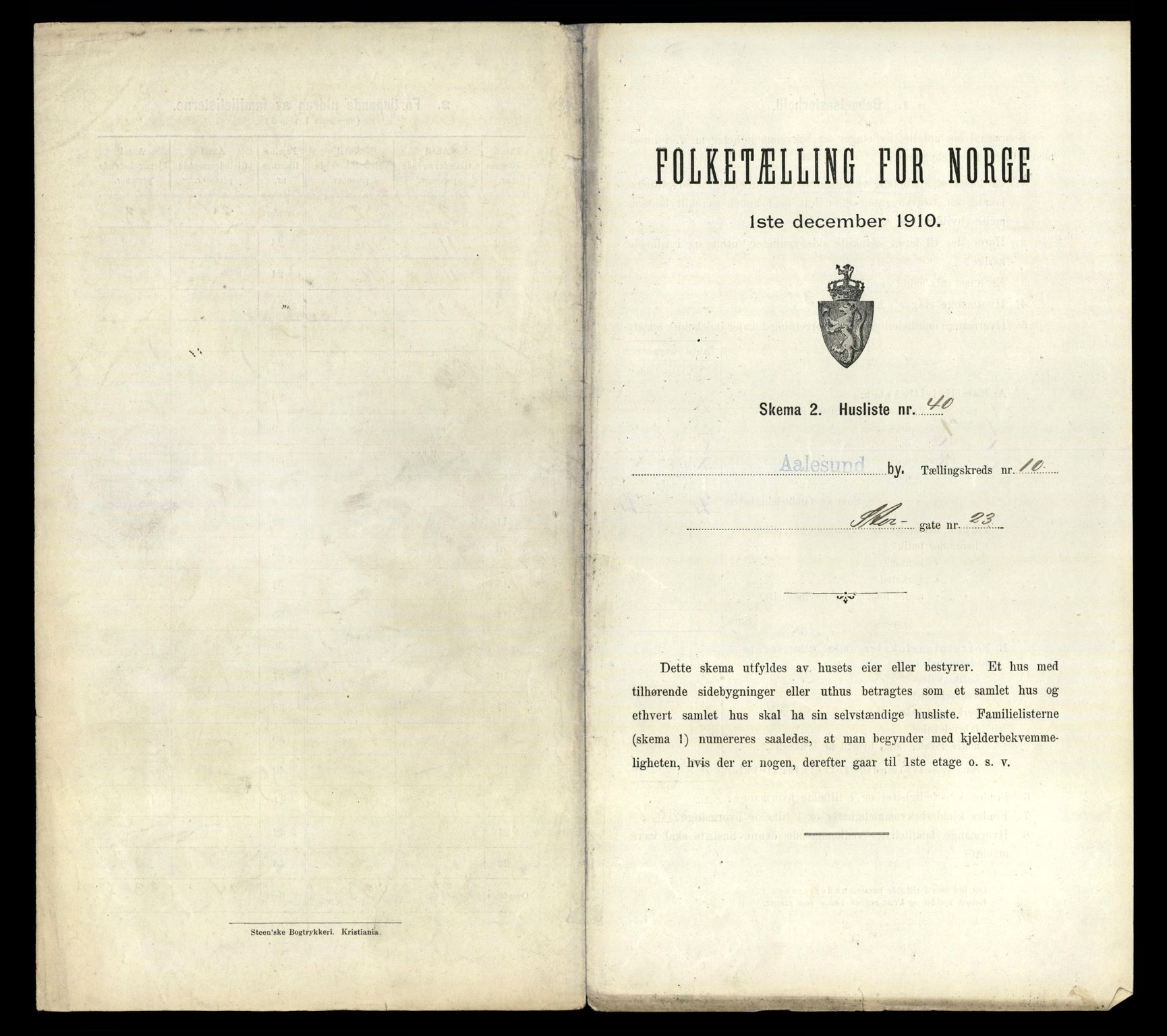 RA, Folketelling 1910 for 1501 Ålesund kjøpstad, 1910, s. 4005