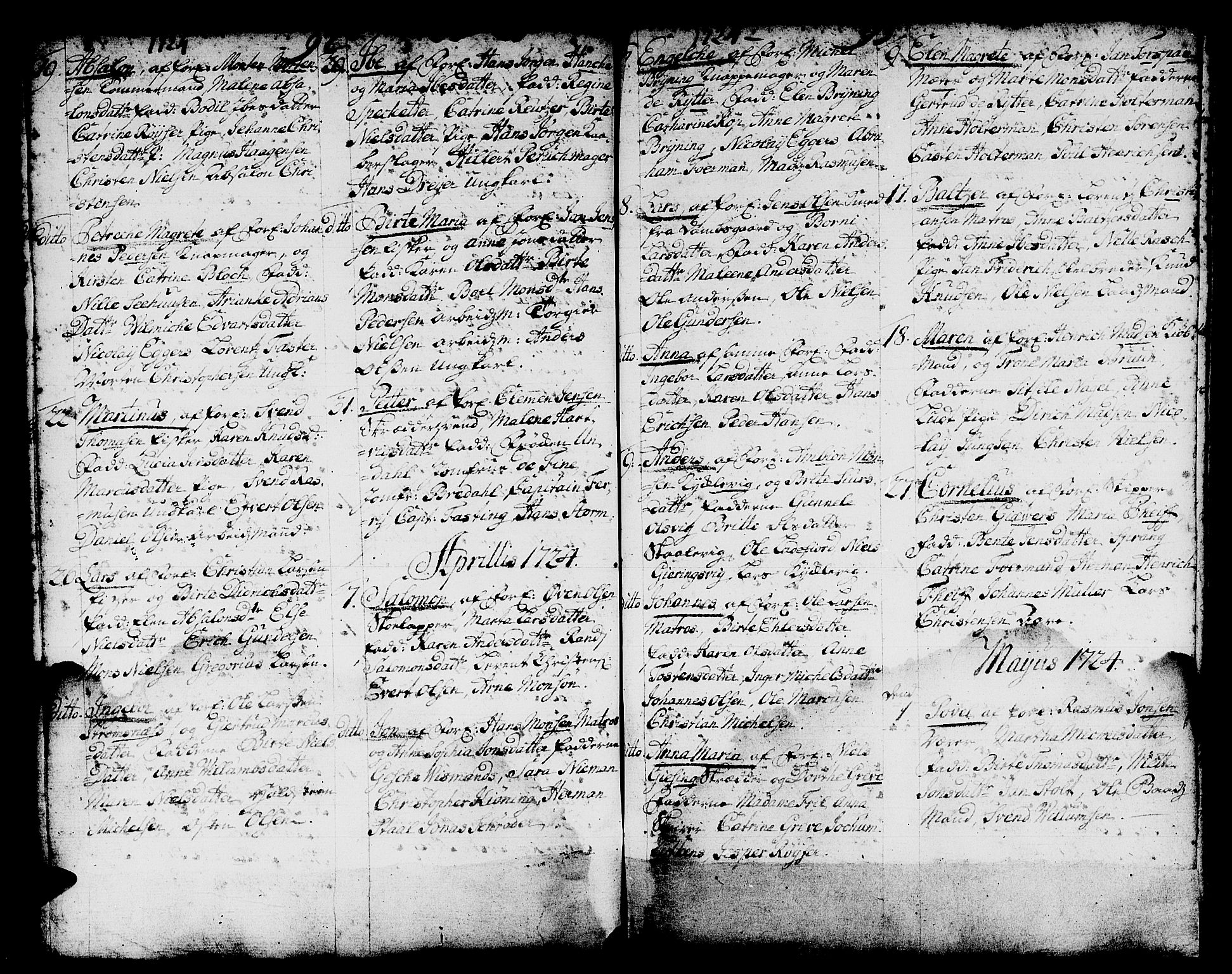 Domkirken sokneprestembete, AV/SAB-A-74801/H/Haa/L0001: Ministerialbok nr. A 1, 1719-1732, s. 92-93