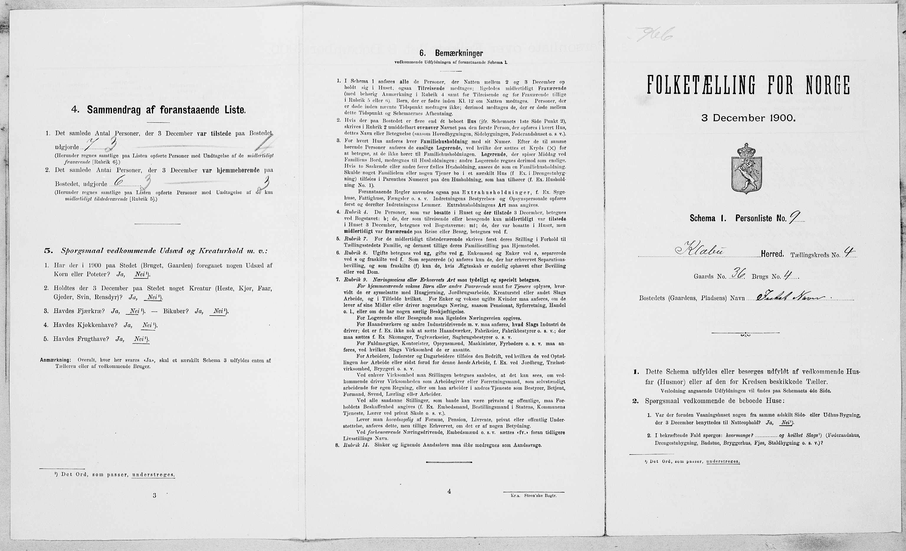 SAT, Folketelling 1900 for 1662 Klæbu herred, 1900, s. 198