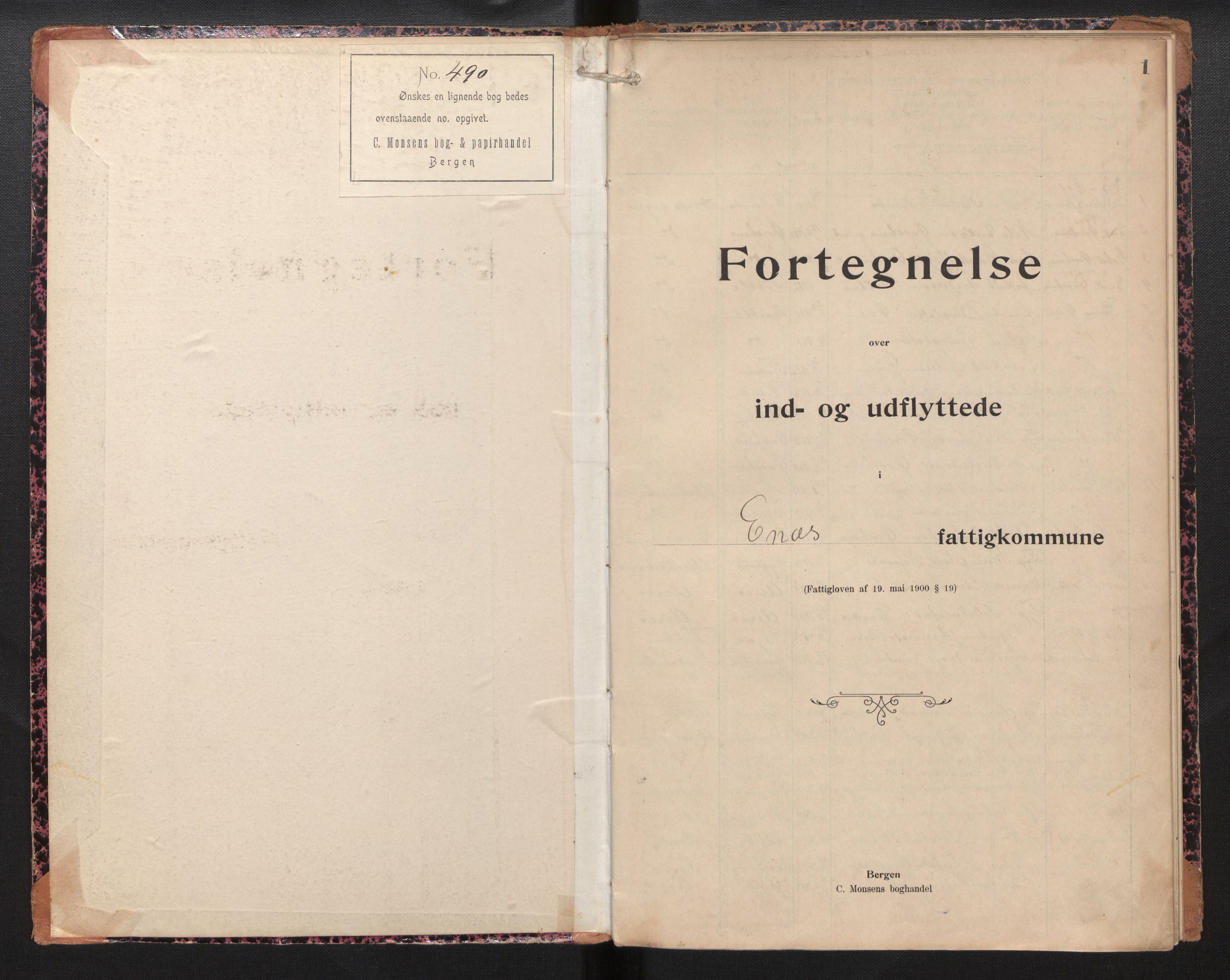 Lensmannen i Kvinnherad, SAB/A-33301/0020/L0006: Protokoll over inn- og utflytte, 1901-1943