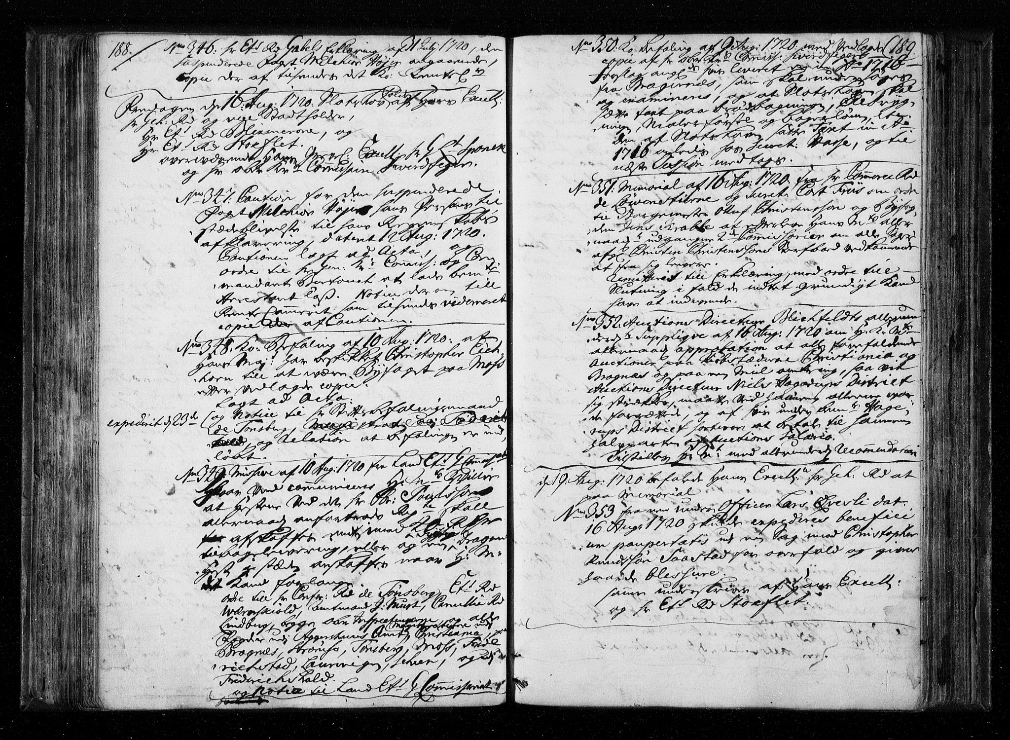 Stattholderembetet 1572-1771, AV/RA-EA-2870/Aa/L0010: Voteringsprotokoll (konseptprotokoll), 1719-1722, s. 188-189