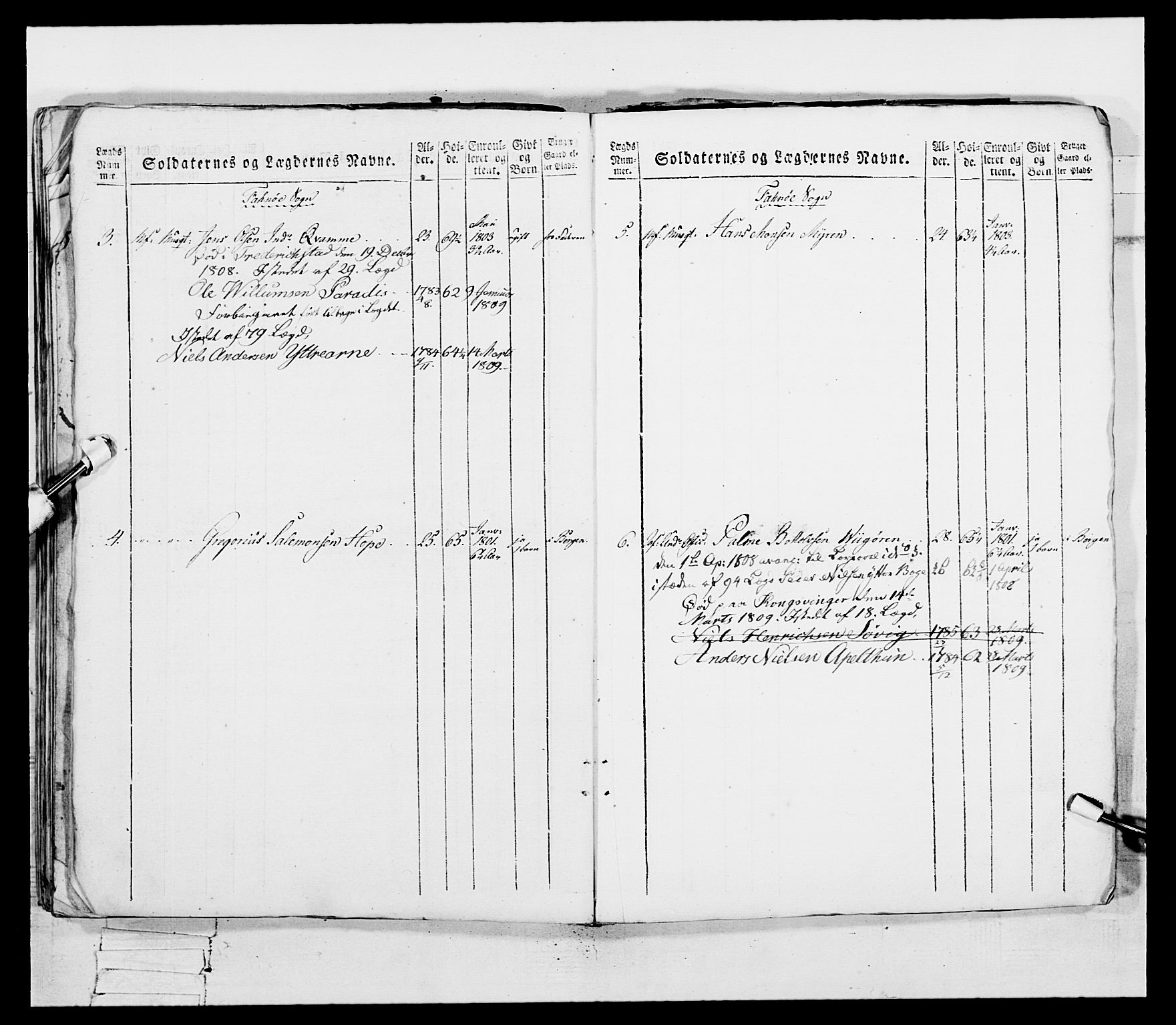 Generalitets- og kommissariatskollegiet, Det kongelige norske kommissariatskollegium, AV/RA-EA-5420/E/Eh/L0097: Bergenhusiske nasjonale infanteriregiment, 1803-1807, s. 330