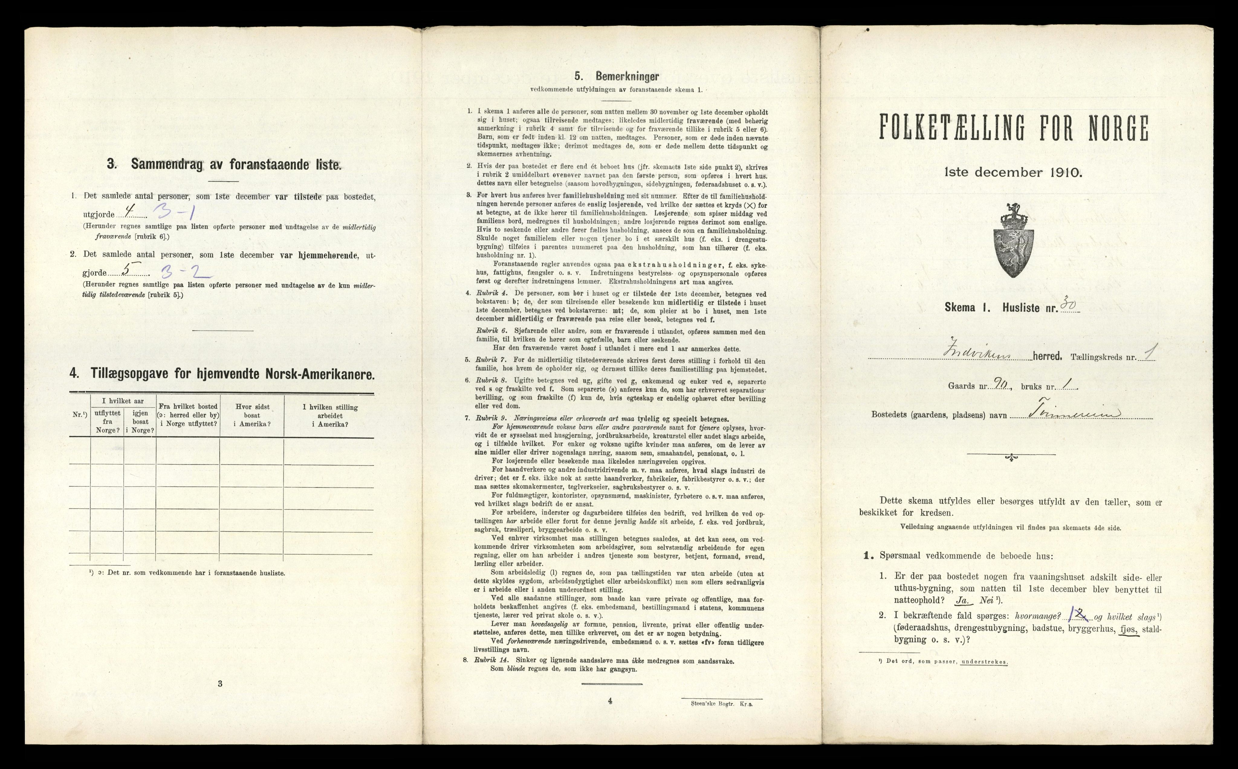 RA, Folketelling 1910 for 1447 Innvik herred, 1910, s. 102