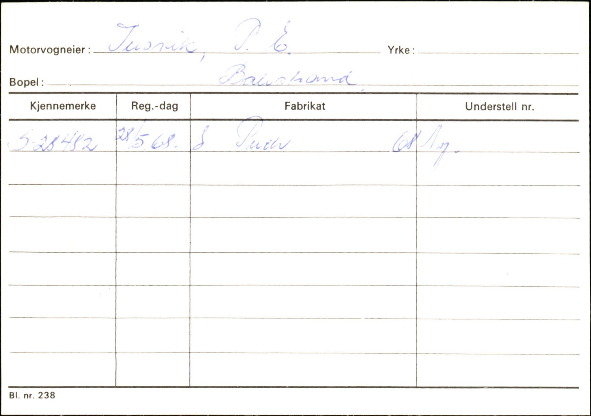 Statens vegvesen, Sogn og Fjordane vegkontor, SAB/A-5301/4/F/L0132: Eigarregister Askvoll A-Å. Balestrand A-Å, 1945-1975, s. 2477