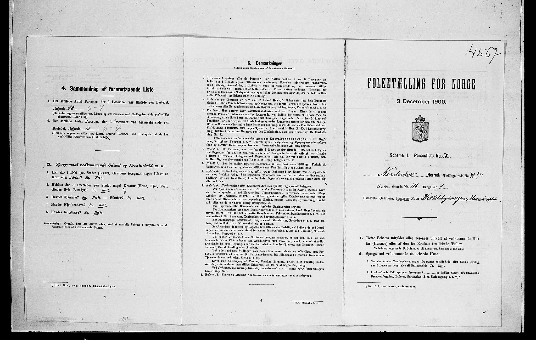 RA, Folketelling 1900 for 0613 Norderhov herred, 1900, s. 2342