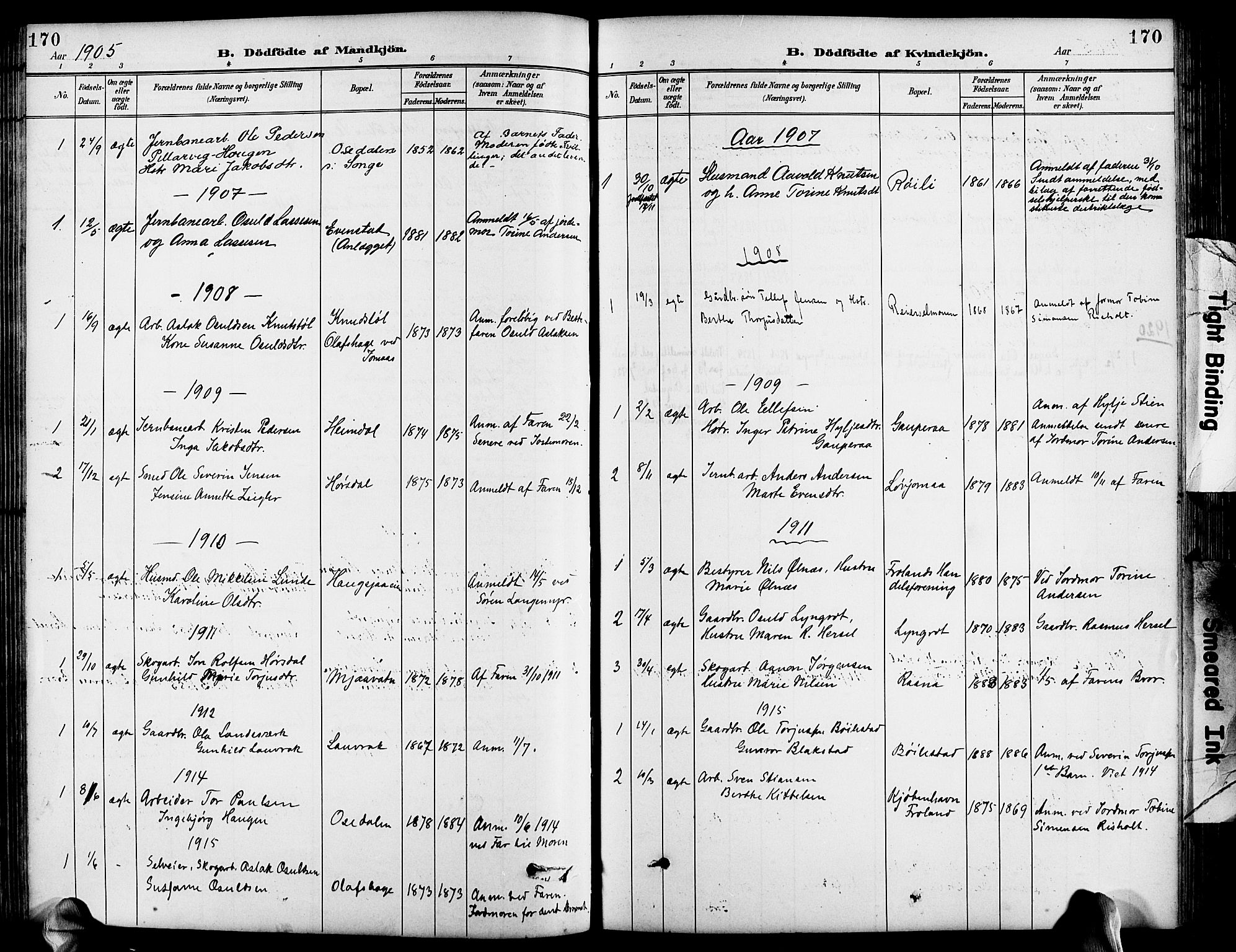 Froland sokneprestkontor, AV/SAK-1111-0013/F/Fb/L0010: Klokkerbok nr. B 10, 1893-1920, s. 170