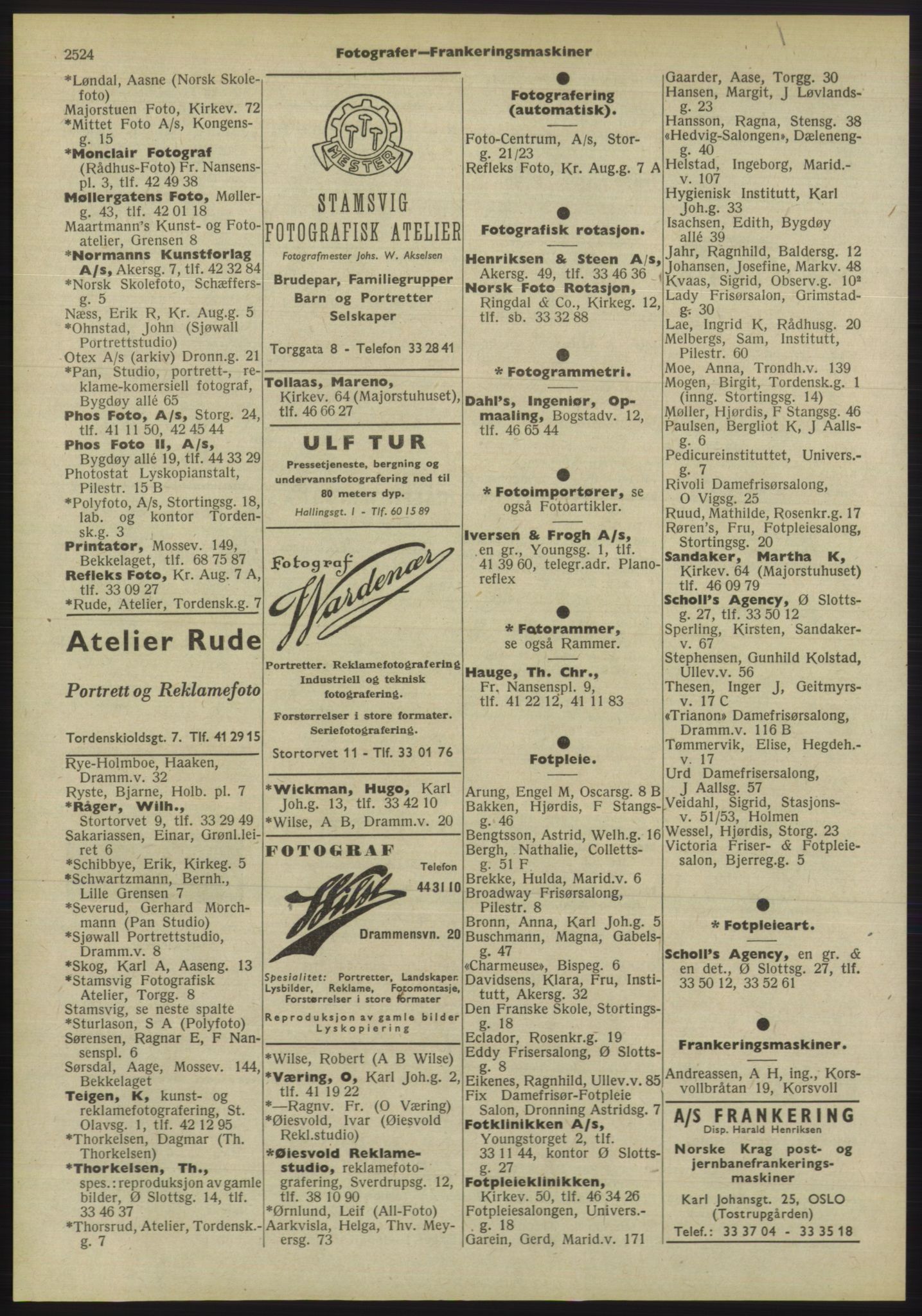 Kristiania/Oslo adressebok, PUBL/-, 1955, s. 2524