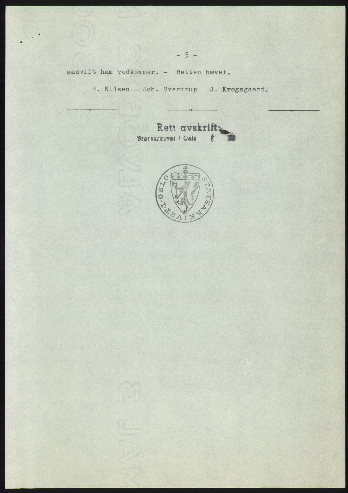 Statsarkivet i Kongsberg, AV/SAKO-A-0001/E/Ee/L0010: Avskrifter, SAO jnr. 772/1957 - 1249/1957, 1957, s. 144