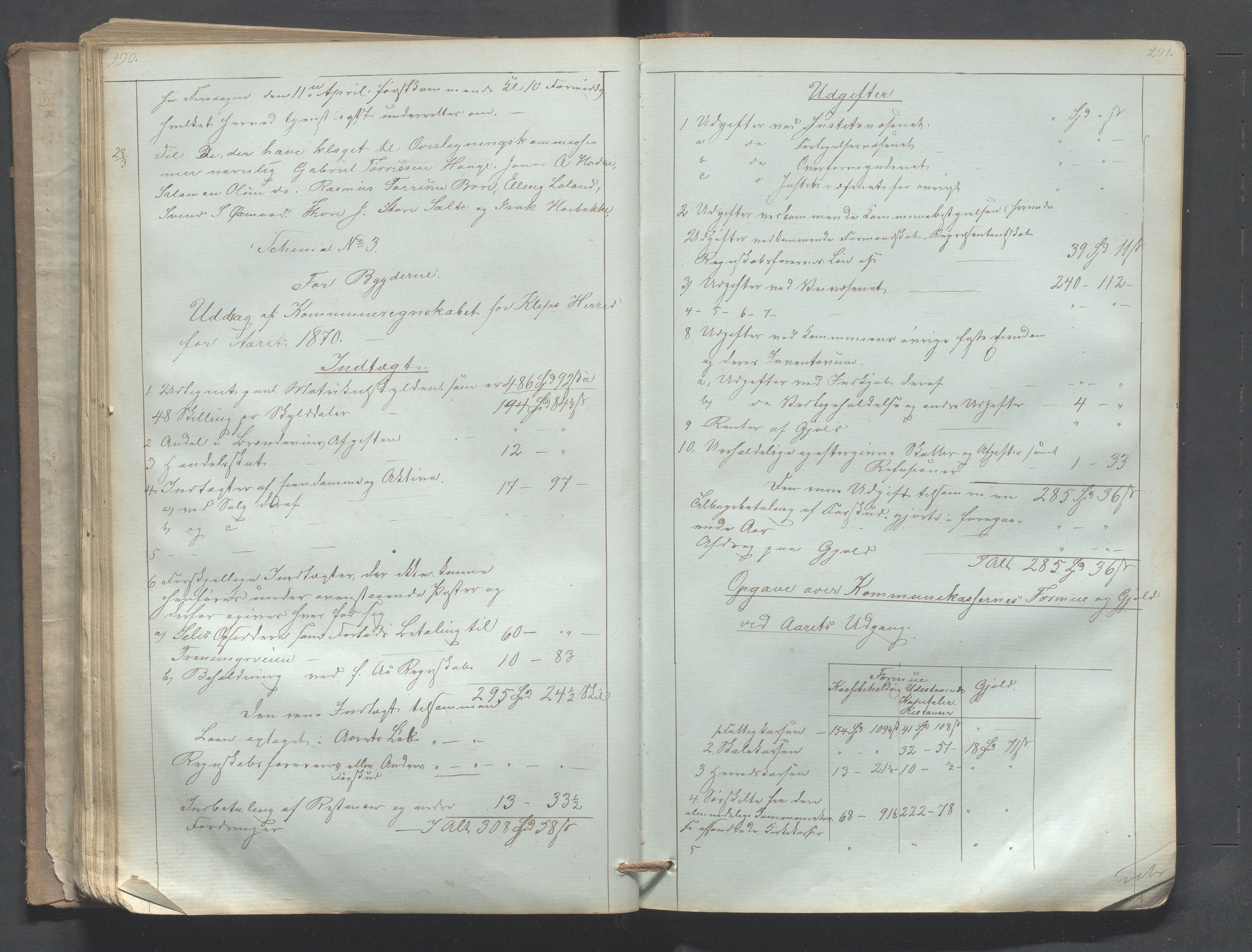 Klepp kommune - Formannskapet, IKAR/K-100277/B/L0002: Kopibok, 1861-1877, s. 290-291