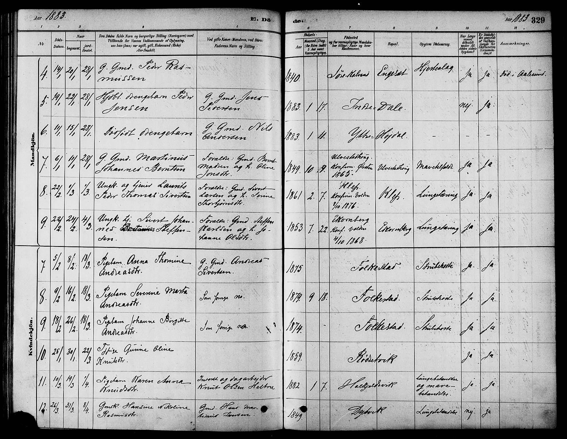 Ministerialprotokoller, klokkerbøker og fødselsregistre - Møre og Romsdal, AV/SAT-A-1454/511/L0141: Ministerialbok nr. 511A08, 1878-1890, s. 329