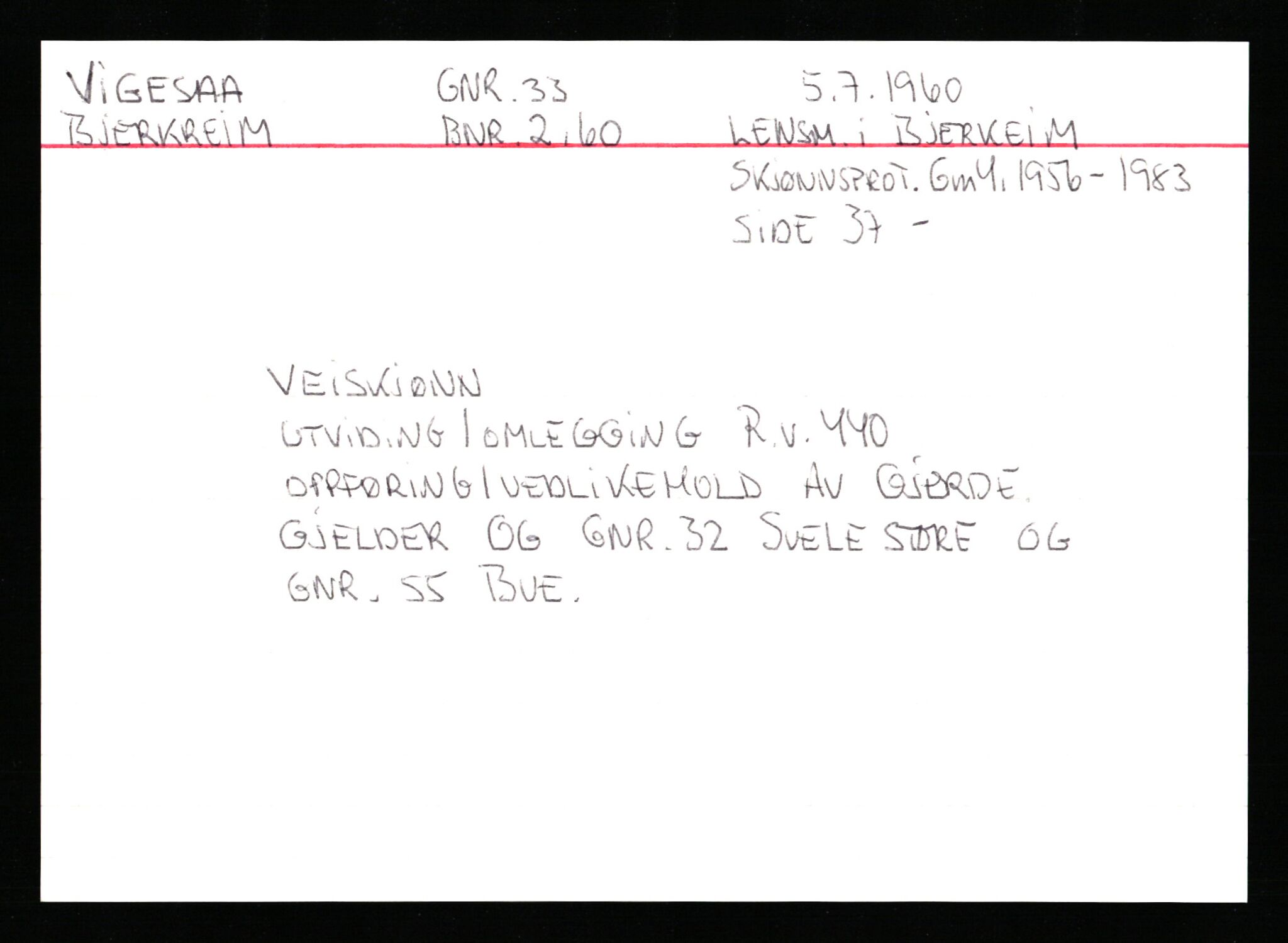 Statsarkivet i Stavanger, AV/SAST-A-101971/03/Y/Ym/L0066: Åstedskort sortert etter gårdsnavn: Veshovde - Vik, 1600-1950, s. 527