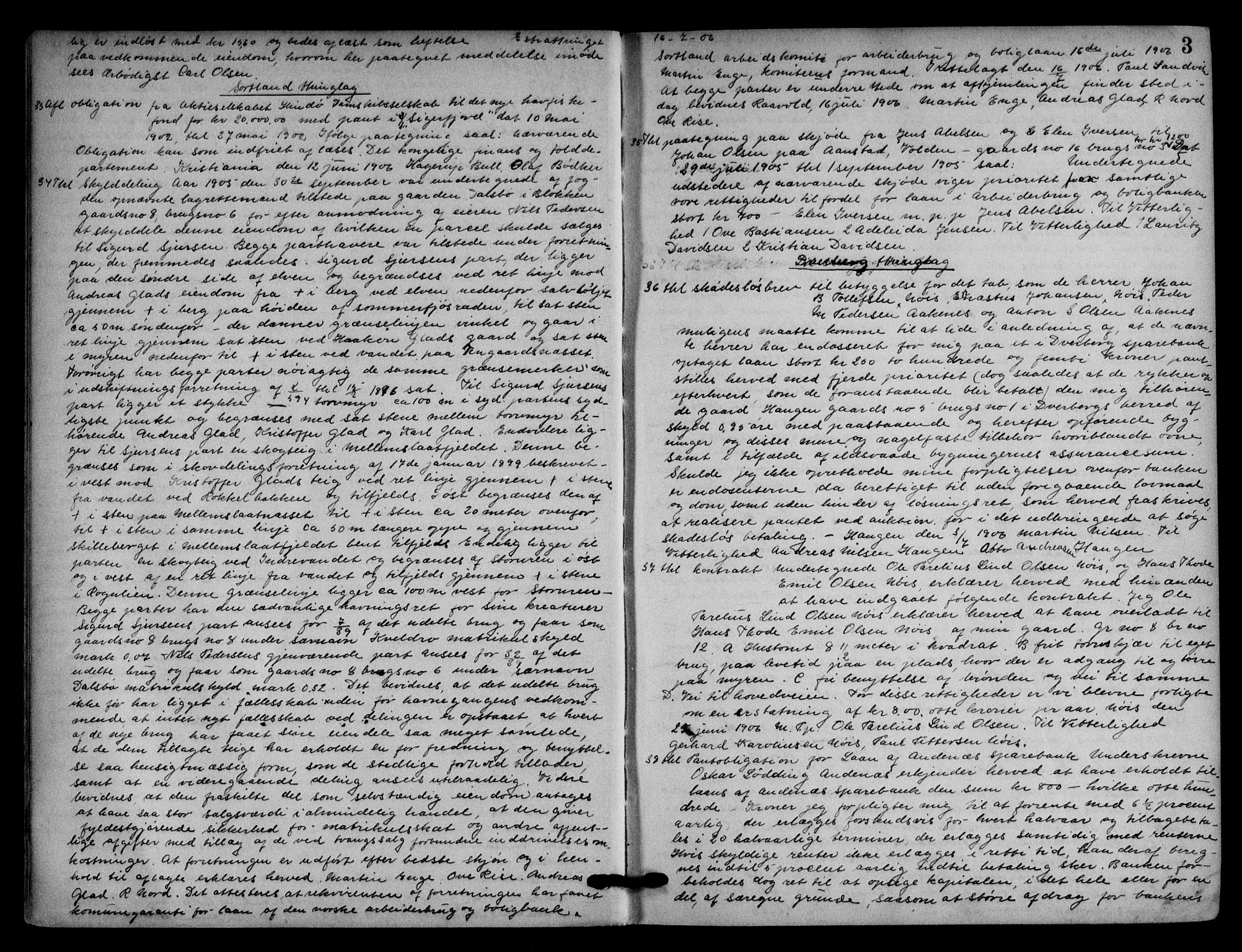 Vesterålen sorenskriveri, SAT/A-4180/1/2/2Ca/L0029: Pantebok nr. X, 1906-1909, s. 3