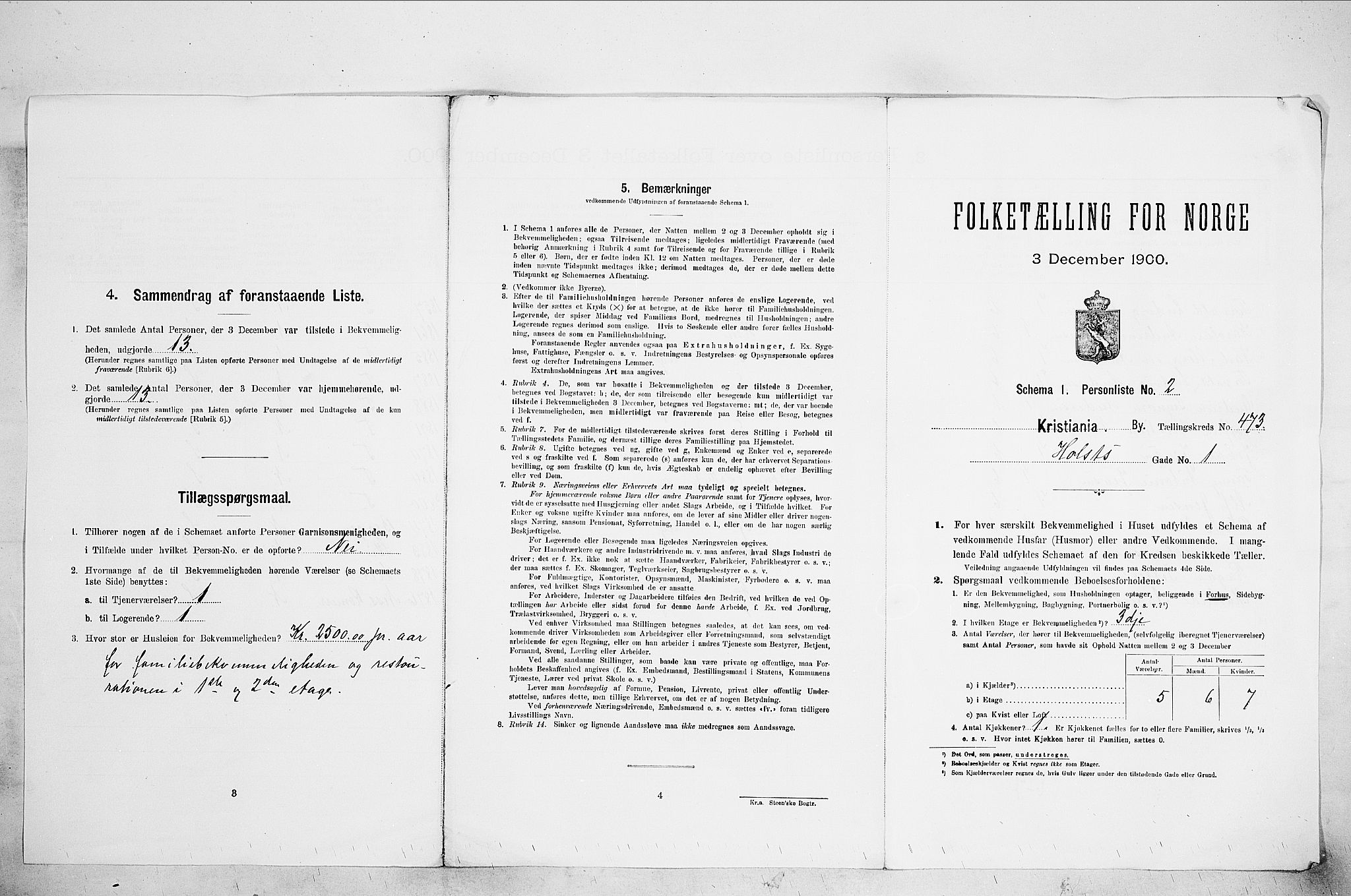 SAO, Folketelling 1900 for 0301 Kristiania kjøpstad, 1900, s. 38475