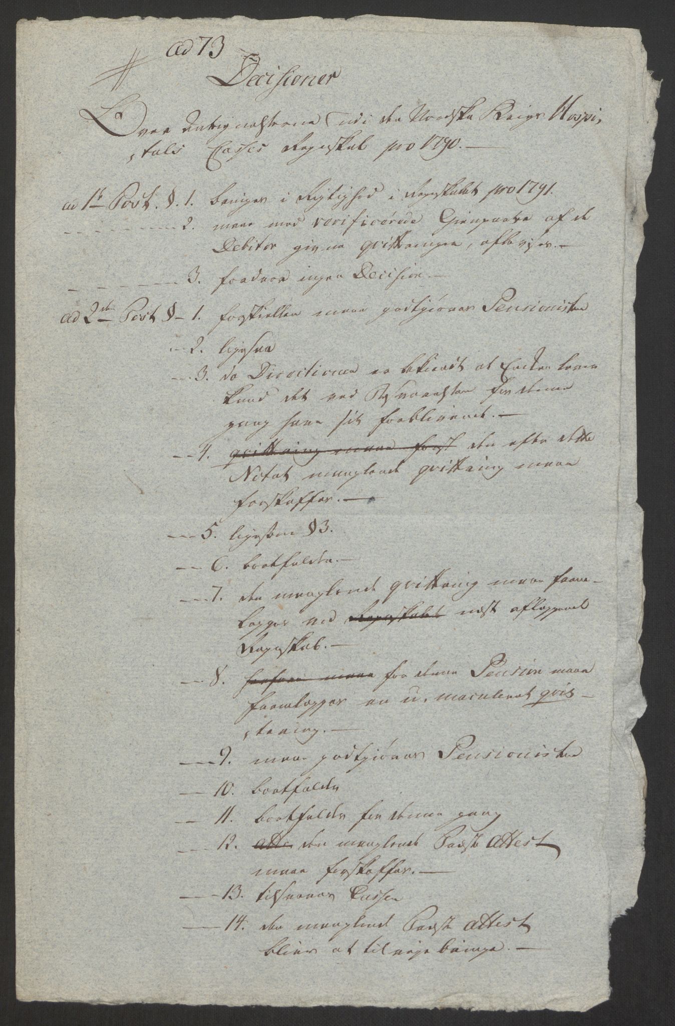 Forsvaret, Den norske kvesthuskasse/krigshospitalkasse, AV/RA-RAFA-1887/F/Fa/L0008: Konsepter, 1790-1793, s. 866