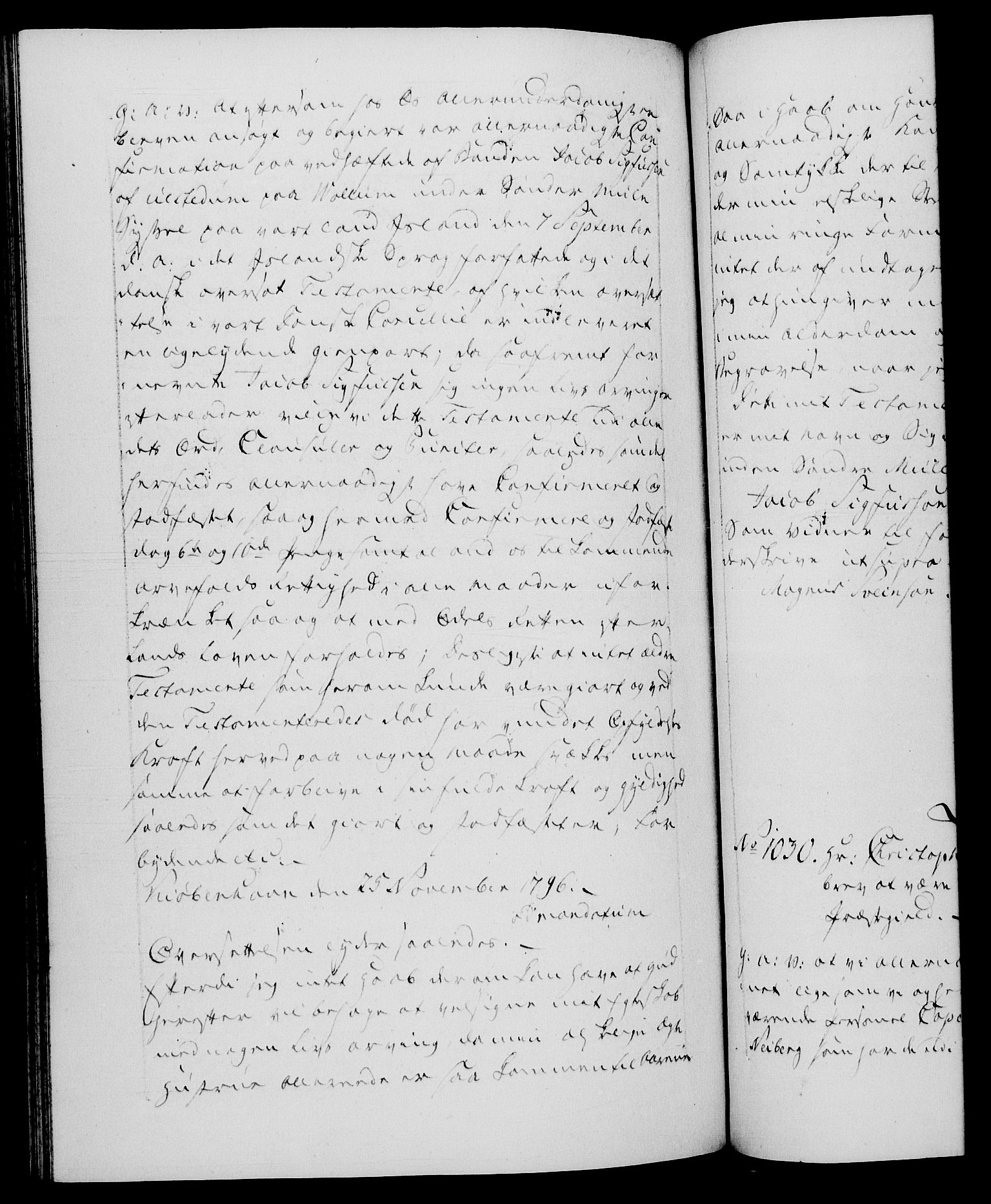 Danske Kanselli 1572-1799, RA/EA-3023/F/Fc/Fca/Fcaa/L0056: Norske registre, 1795-1796, s. 1023b