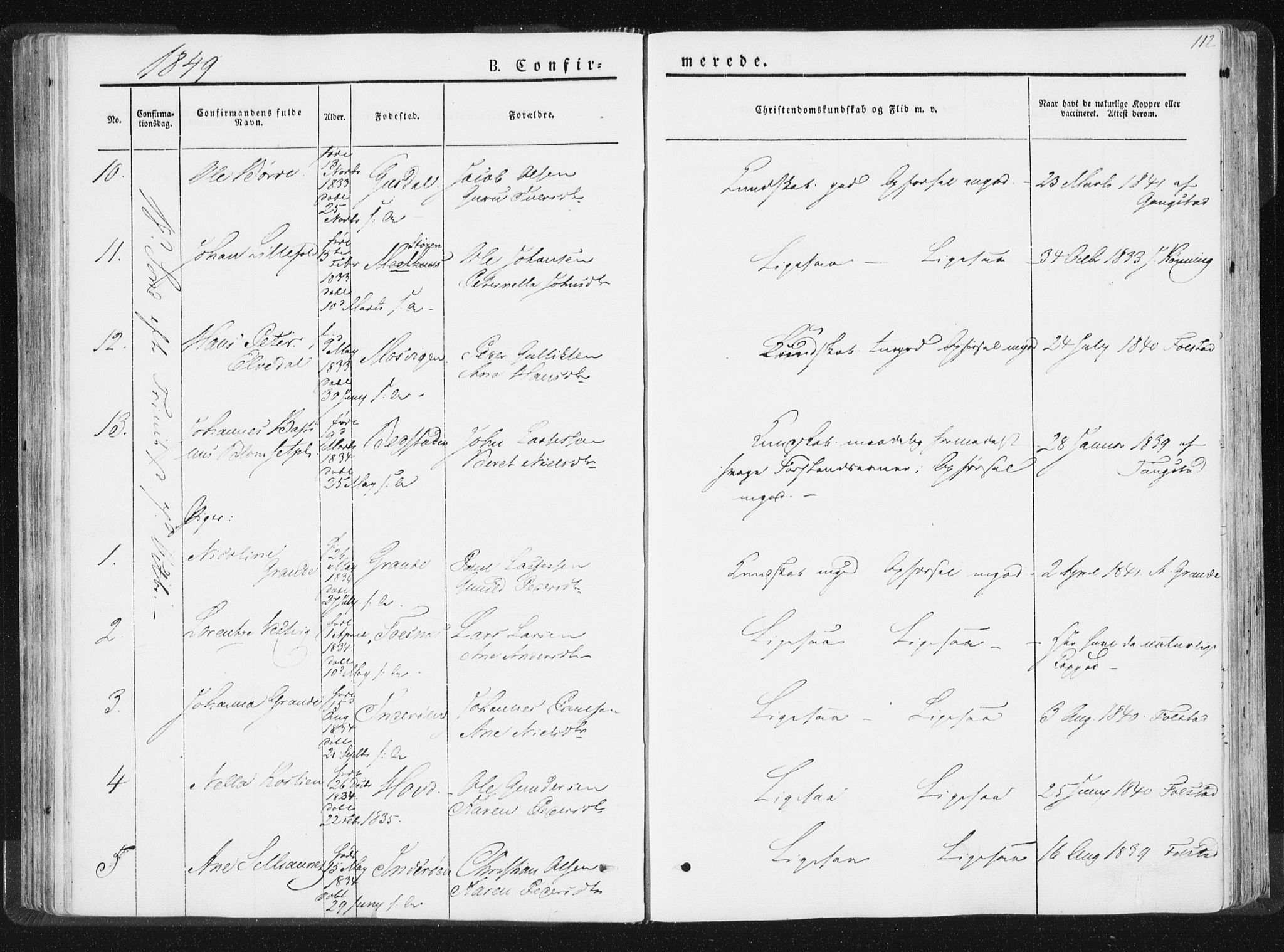 Ministerialprotokoller, klokkerbøker og fødselsregistre - Nord-Trøndelag, AV/SAT-A-1458/744/L0418: Ministerialbok nr. 744A02, 1843-1866, s. 112