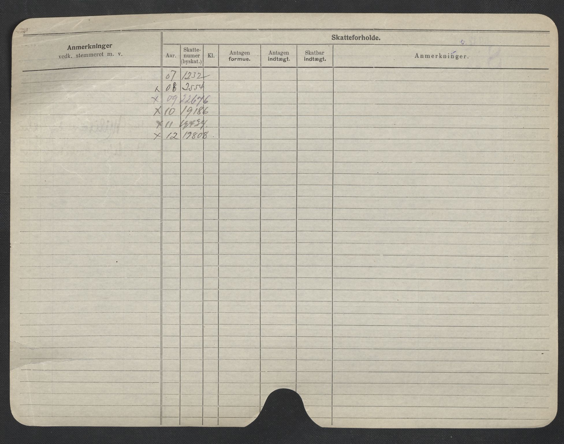 Oslo folkeregister, Registerkort, SAO/A-11715/F/Fa/Fac/L0007: Menn, 1906-1914, s. 900b