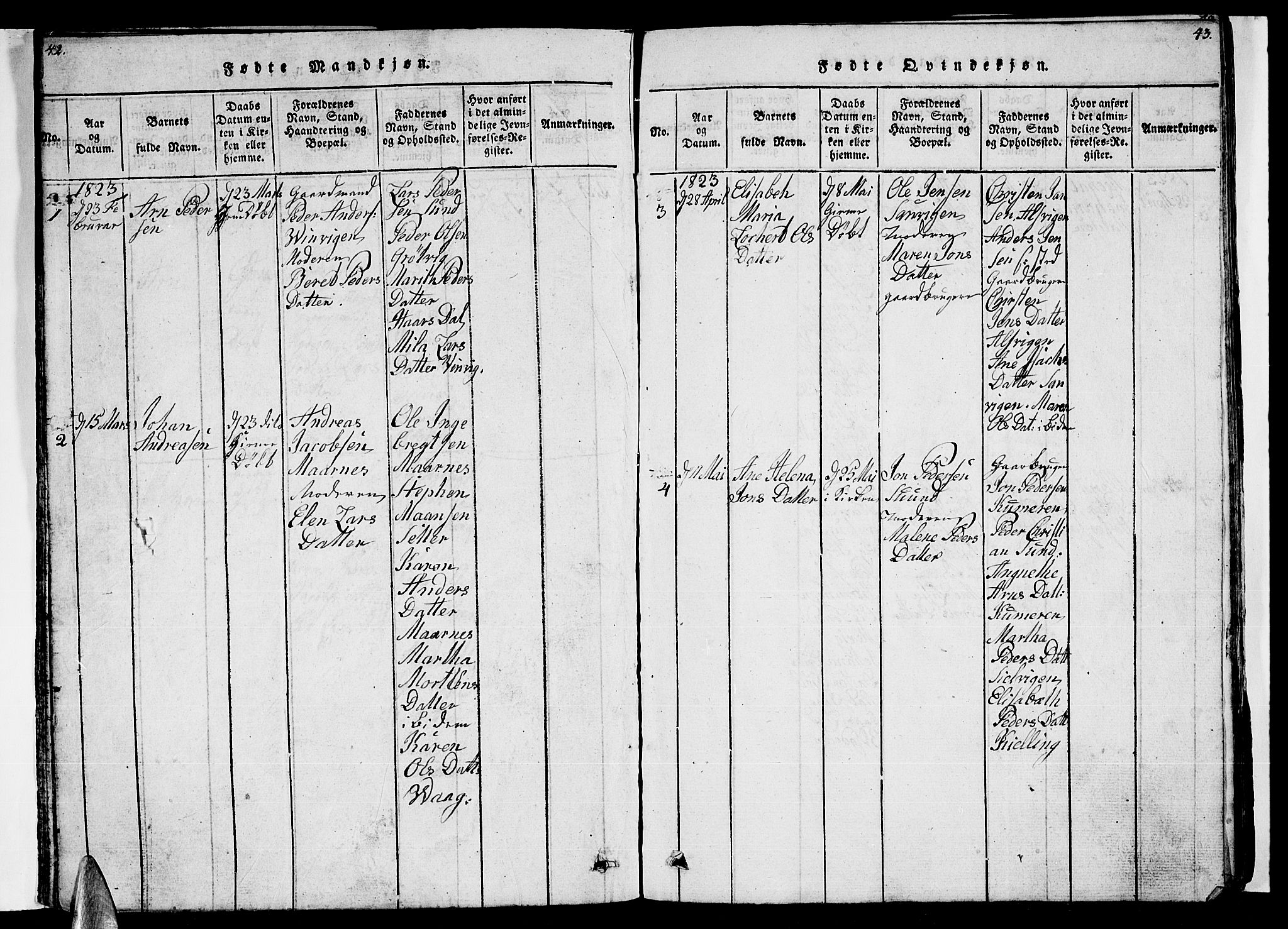 Ministerialprotokoller, klokkerbøker og fødselsregistre - Nordland, AV/SAT-A-1459/805/L0105: Klokkerbok nr. 805C01, 1820-1839, s. 40-41