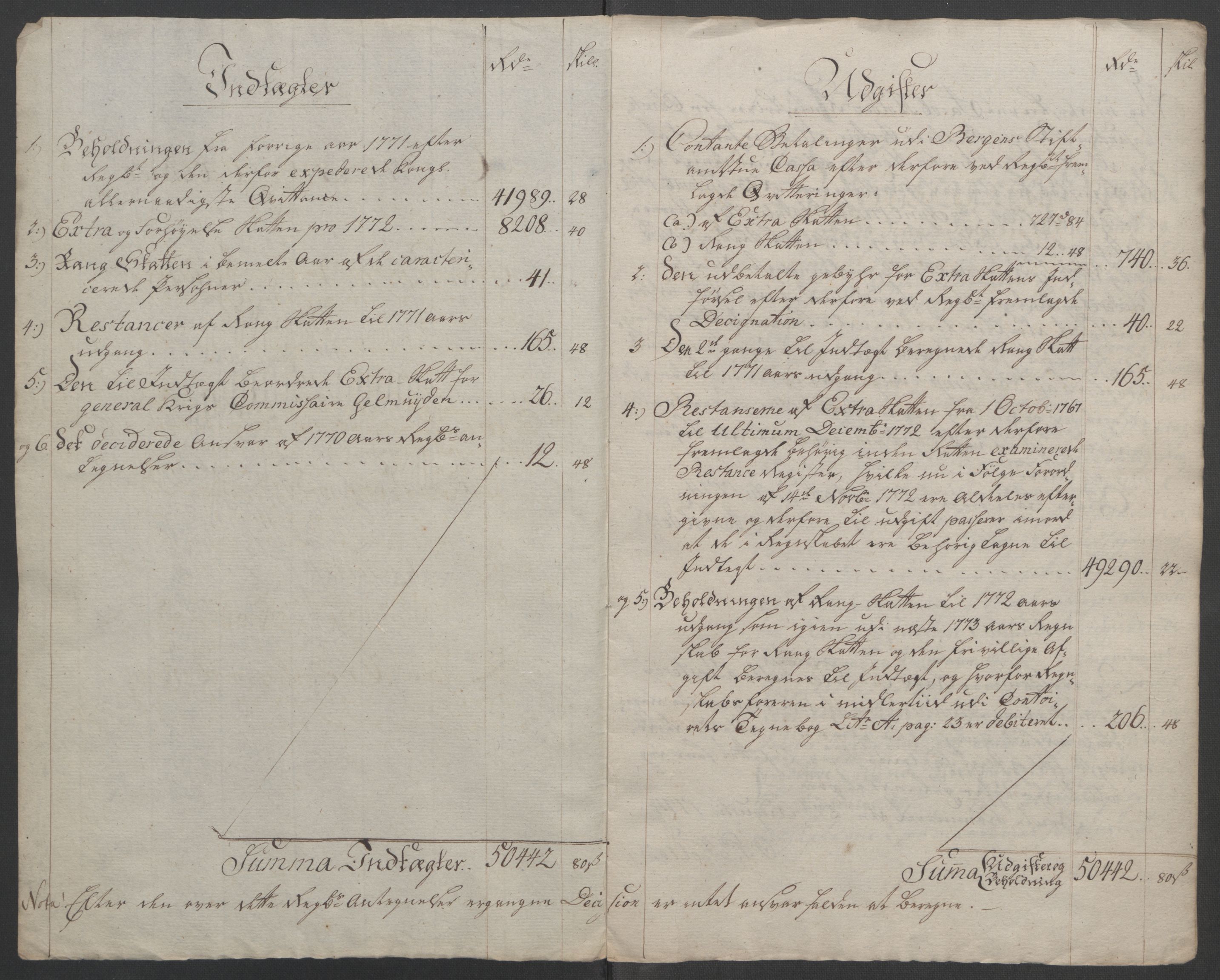 Rentekammeret inntil 1814, Reviderte regnskaper, Fogderegnskap, RA/EA-4092/R51/L3303: Ekstraskatten Nordhordland og Voss, 1762-1772, s. 669
