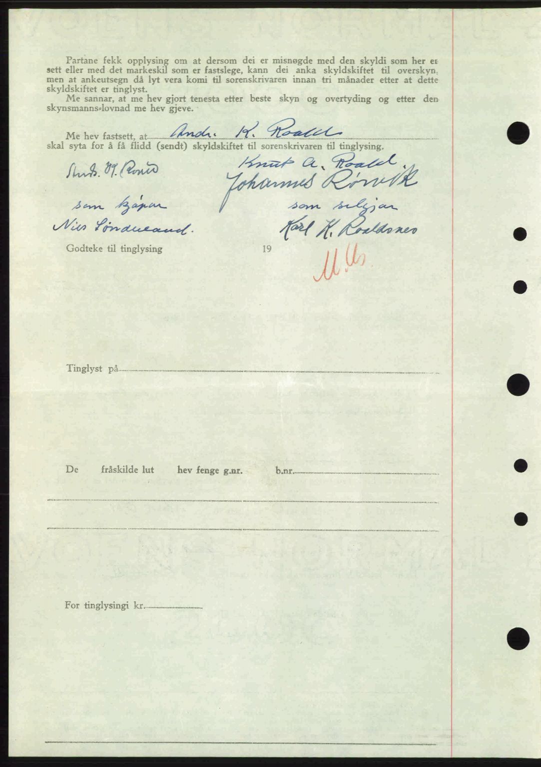 Nordre Sunnmøre sorenskriveri, AV/SAT-A-0006/1/2/2C/2Ca: Pantebok nr. A23, 1946-1947, Dagboknr: 2183/1946